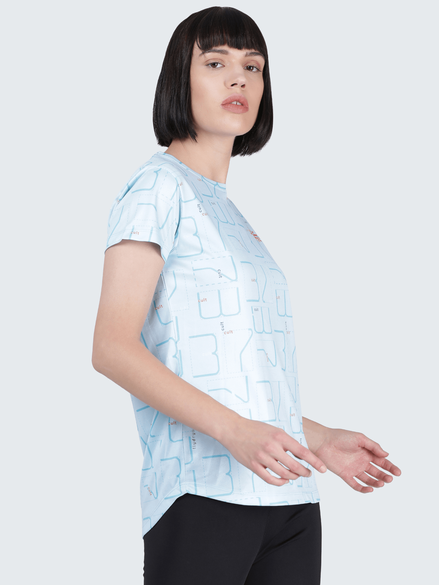 Code Matrix Blue Gym Tee