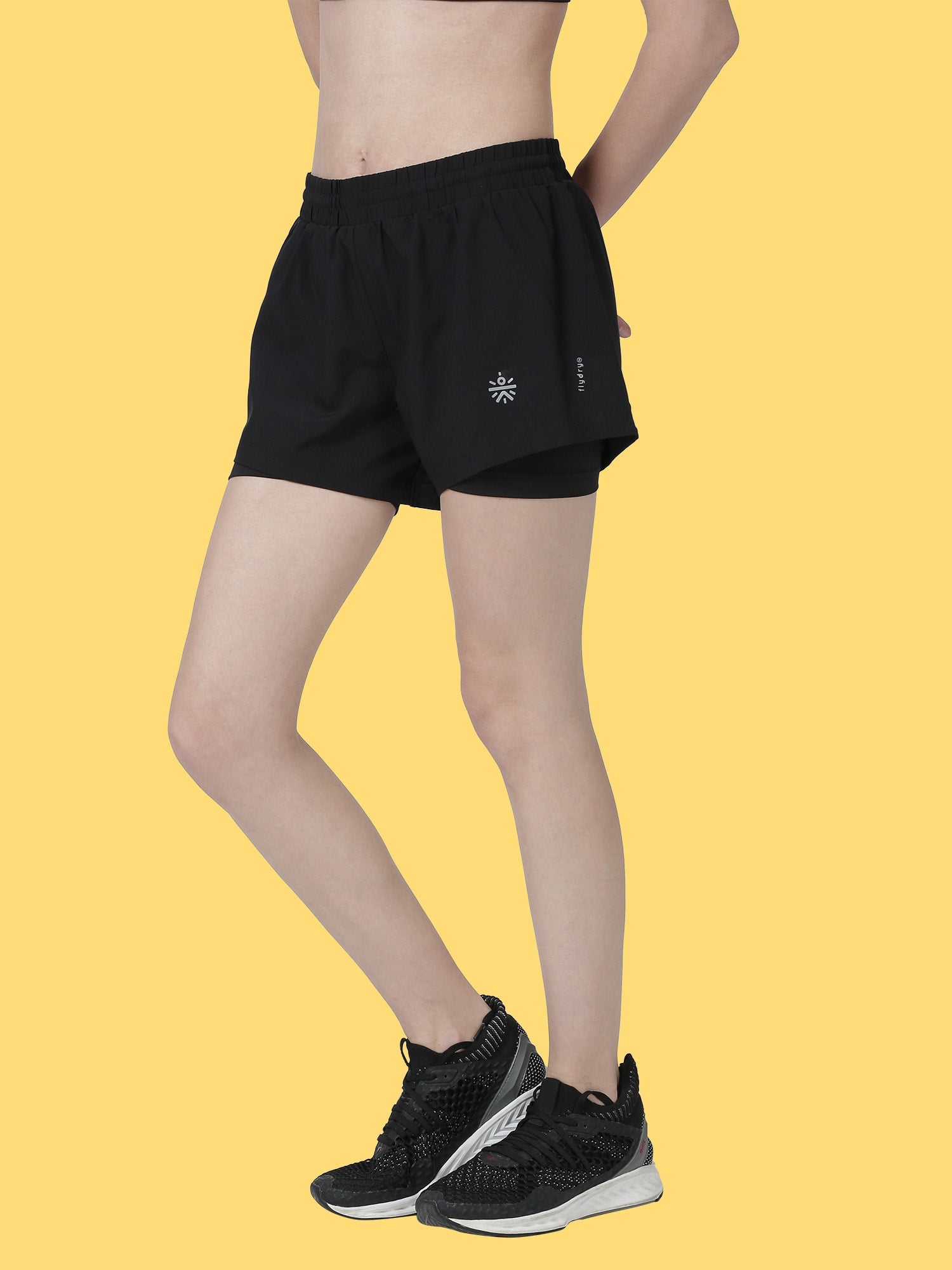 Vital Finish Black Gym Shorts