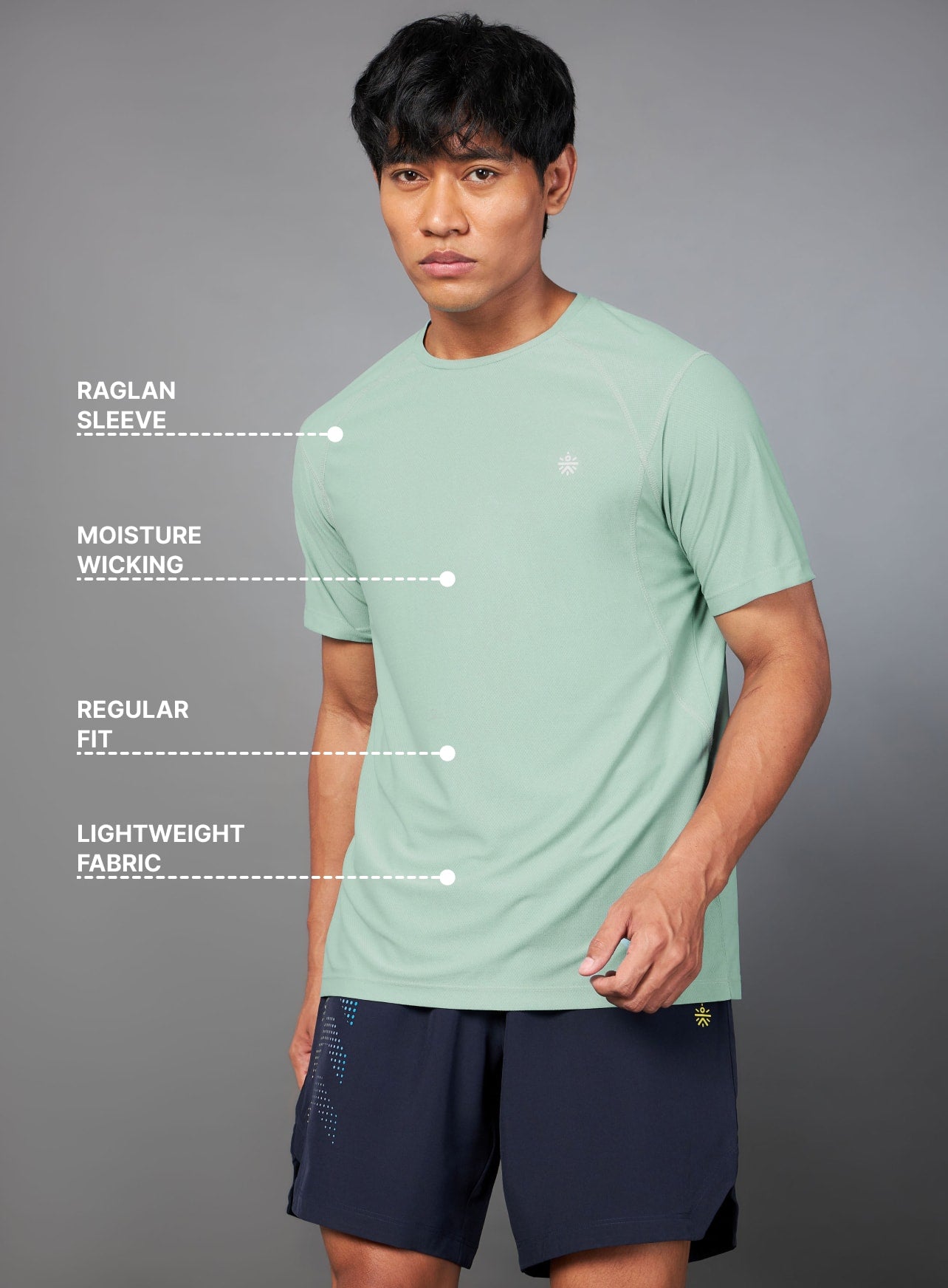 All Day Active Green Training Tee