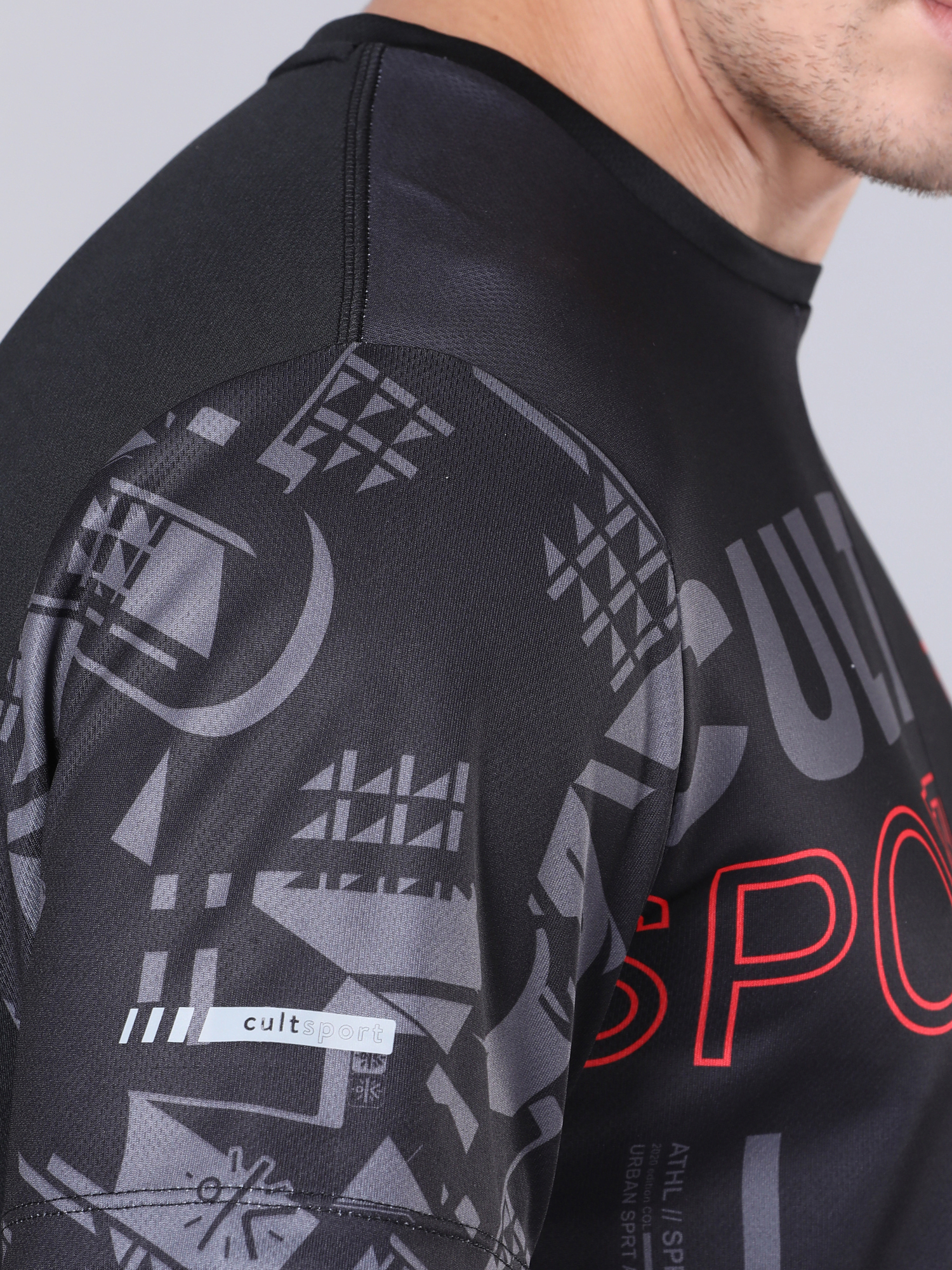 Dugout Houndstooth Black Workout Tee