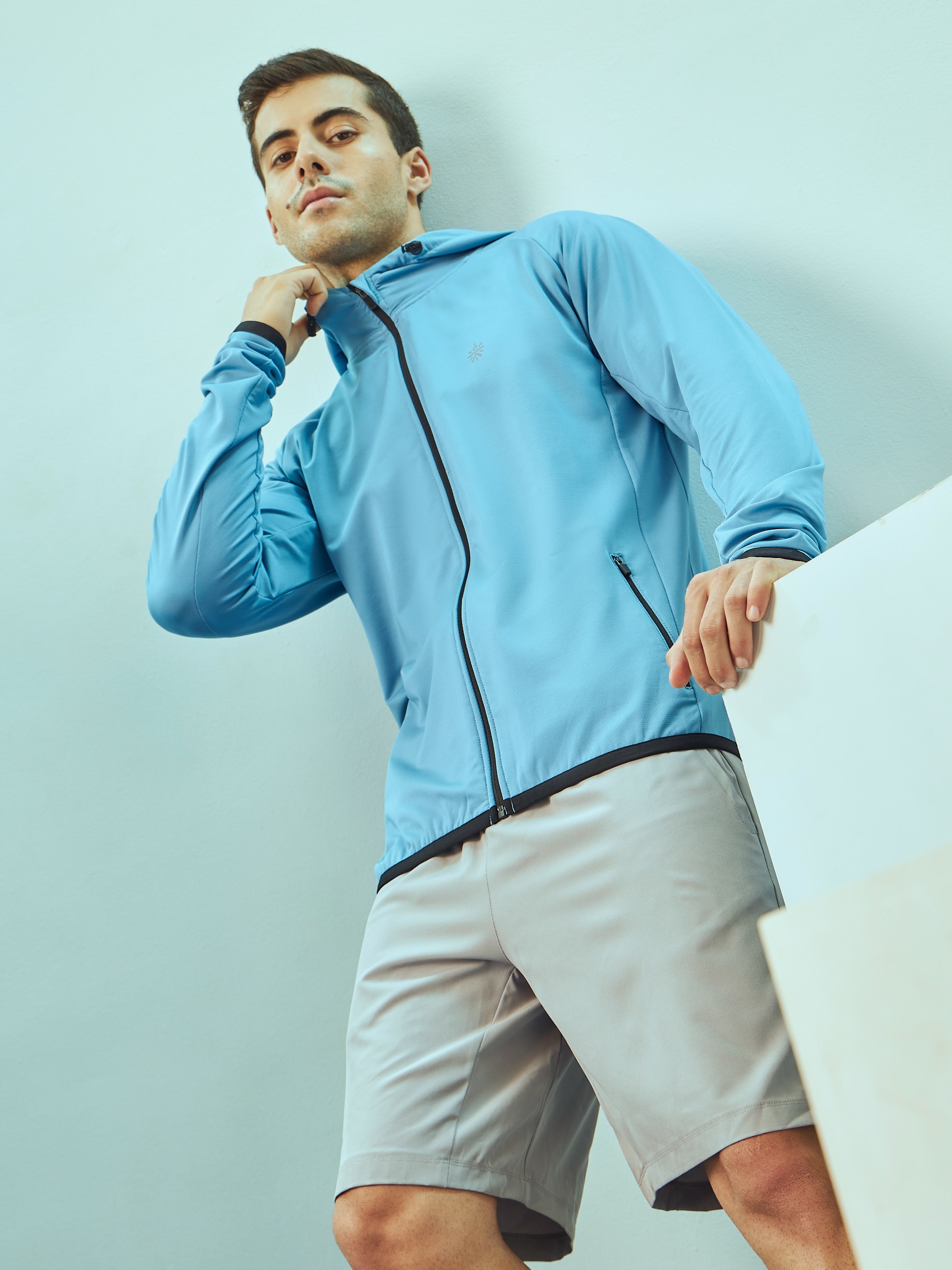 Zip-Front Hooded Jacket