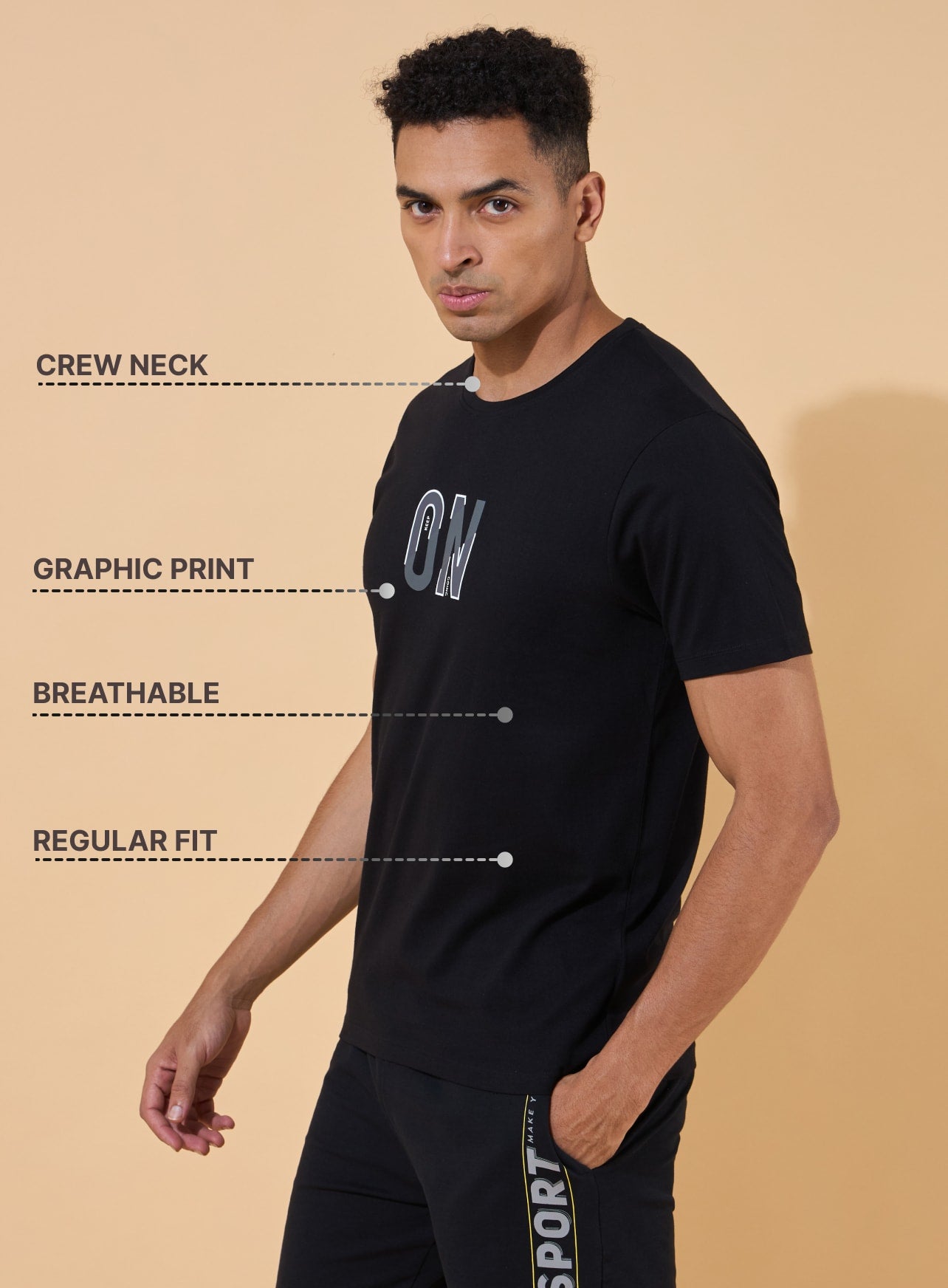 Keep On Going Print T-shirt