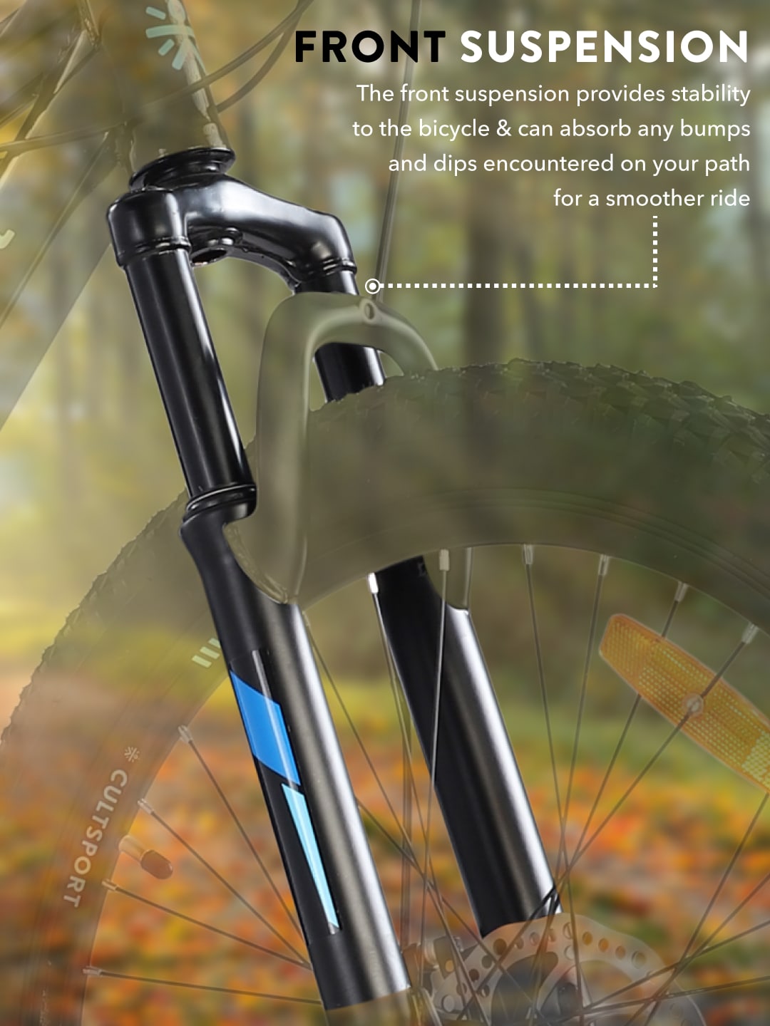 DAUNTLESS21S24TBLACKBLUE Steel 21 Speed Shimano Gear 24 inch Mountain Cycle, Dual Disc Brake, Front Suspension, Double Wall Rim