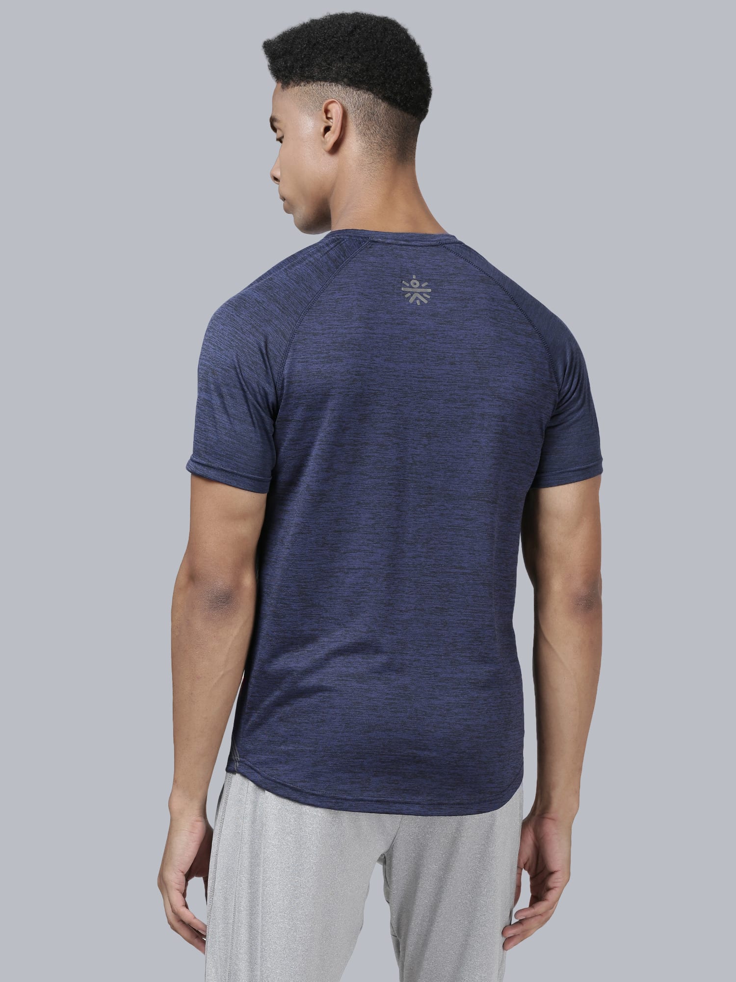 Metallic Network Navy Gym Tee