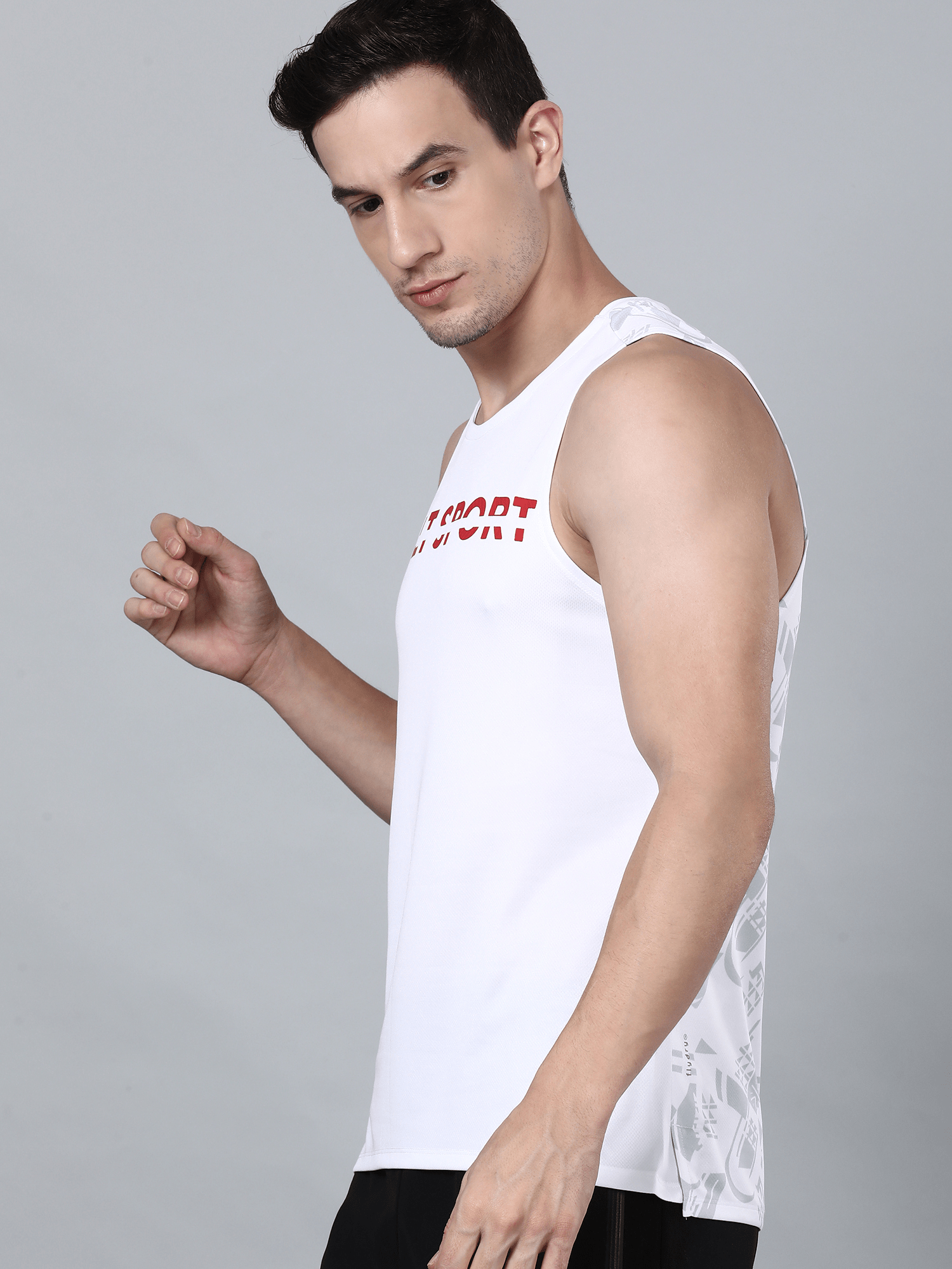 Dugout Hiero White Gym Tank