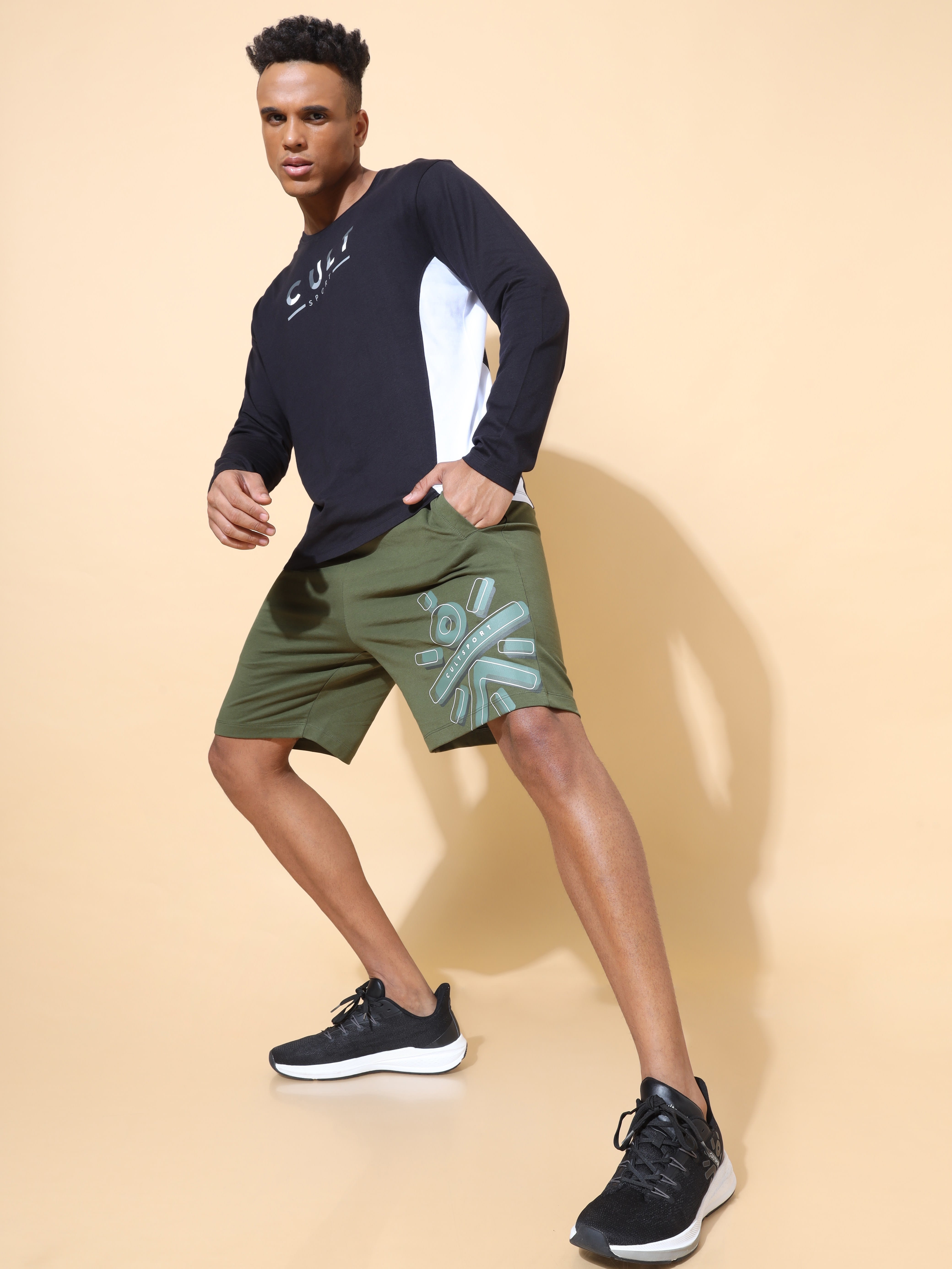 Comfort Shorts with Logo Print