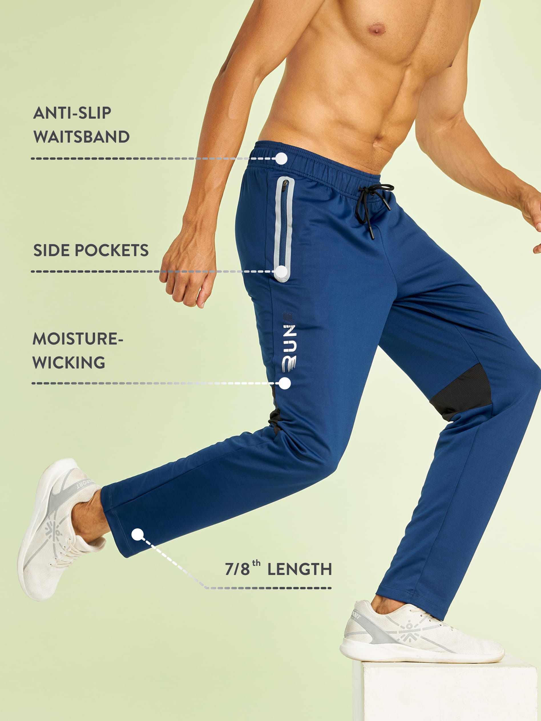 Colourblock Running Track Pants