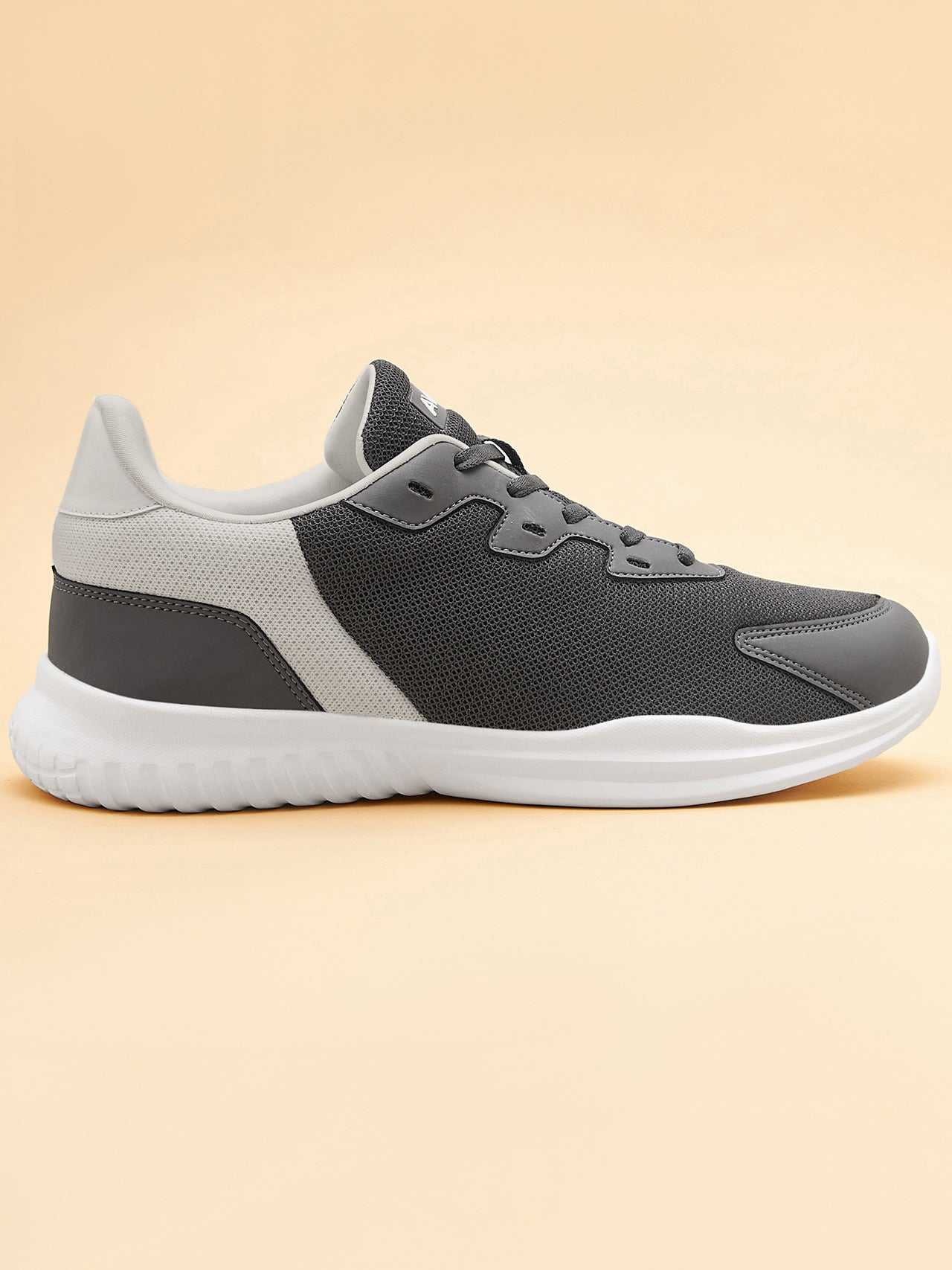 Avant Men's Luxe Walking Shoes-D.Grey/White
