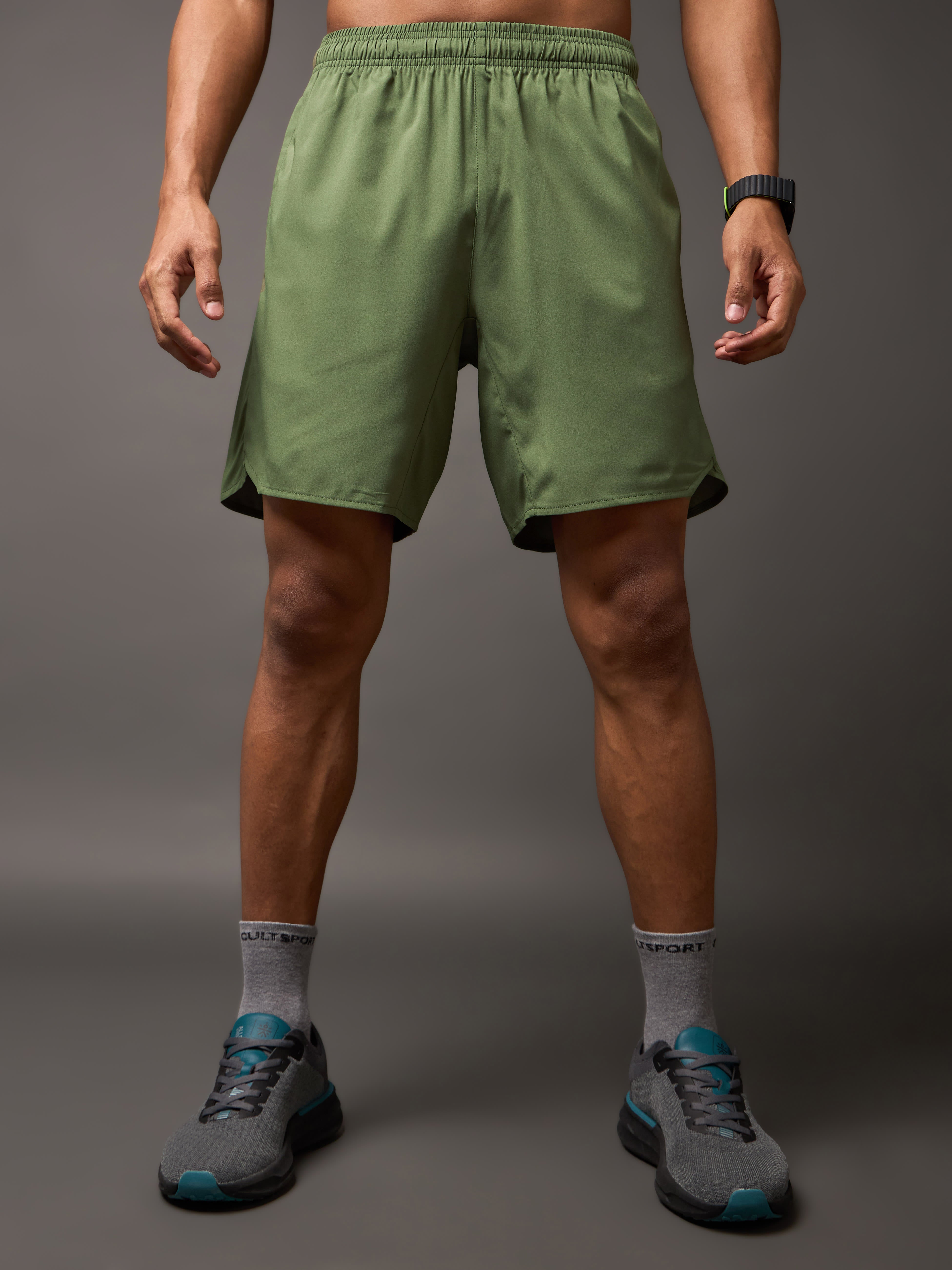 Iconic Olive Running Shorts