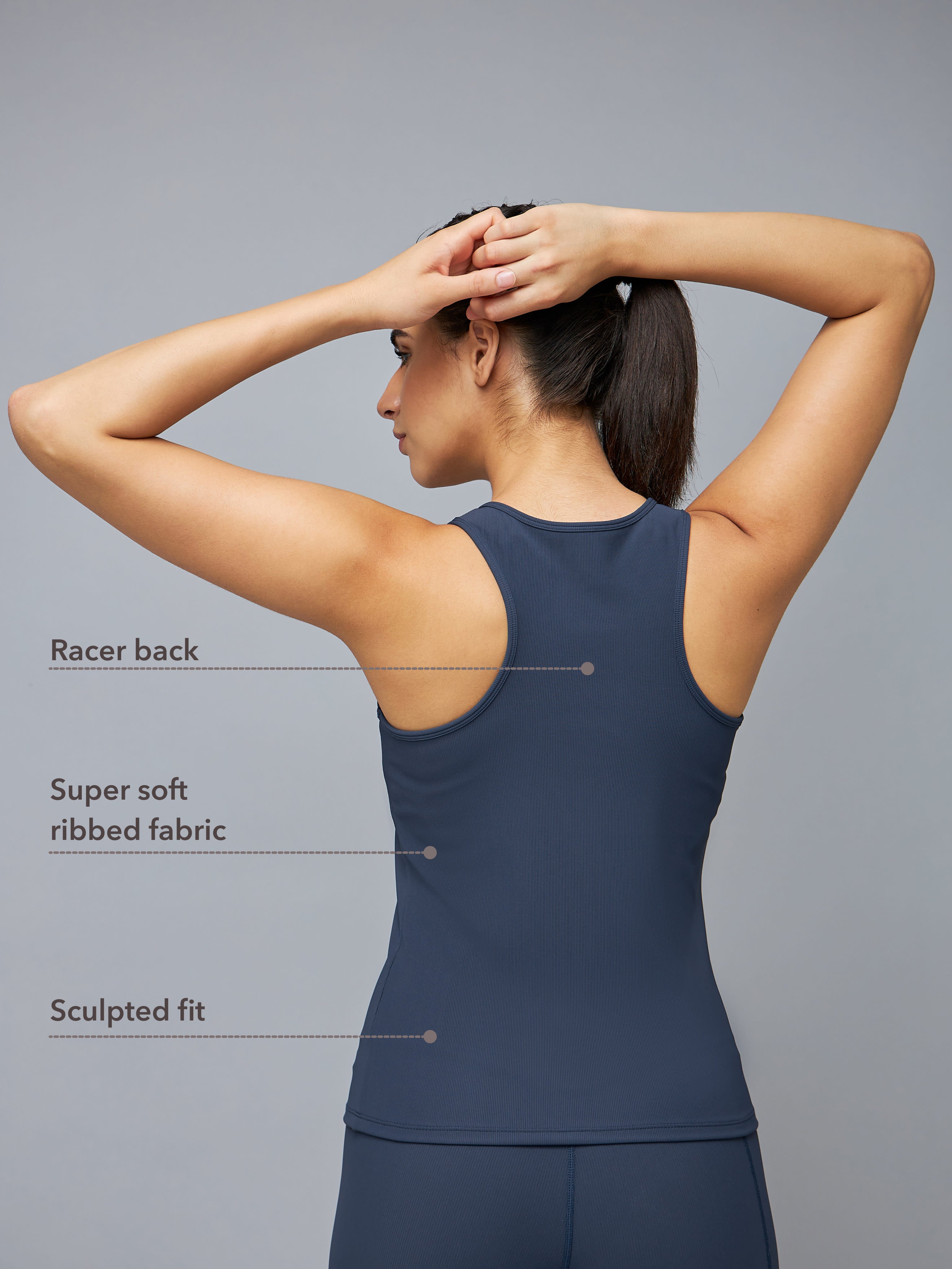 Solid Racerback Tank Top