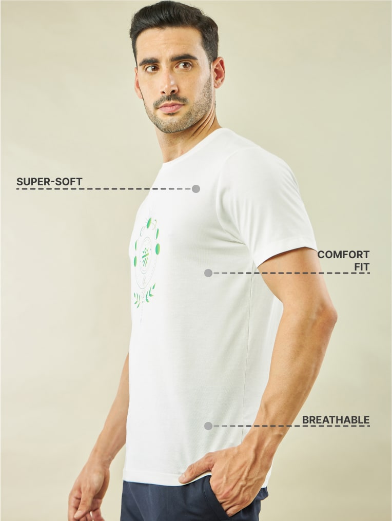 Graphic Print Yoga T-shirt