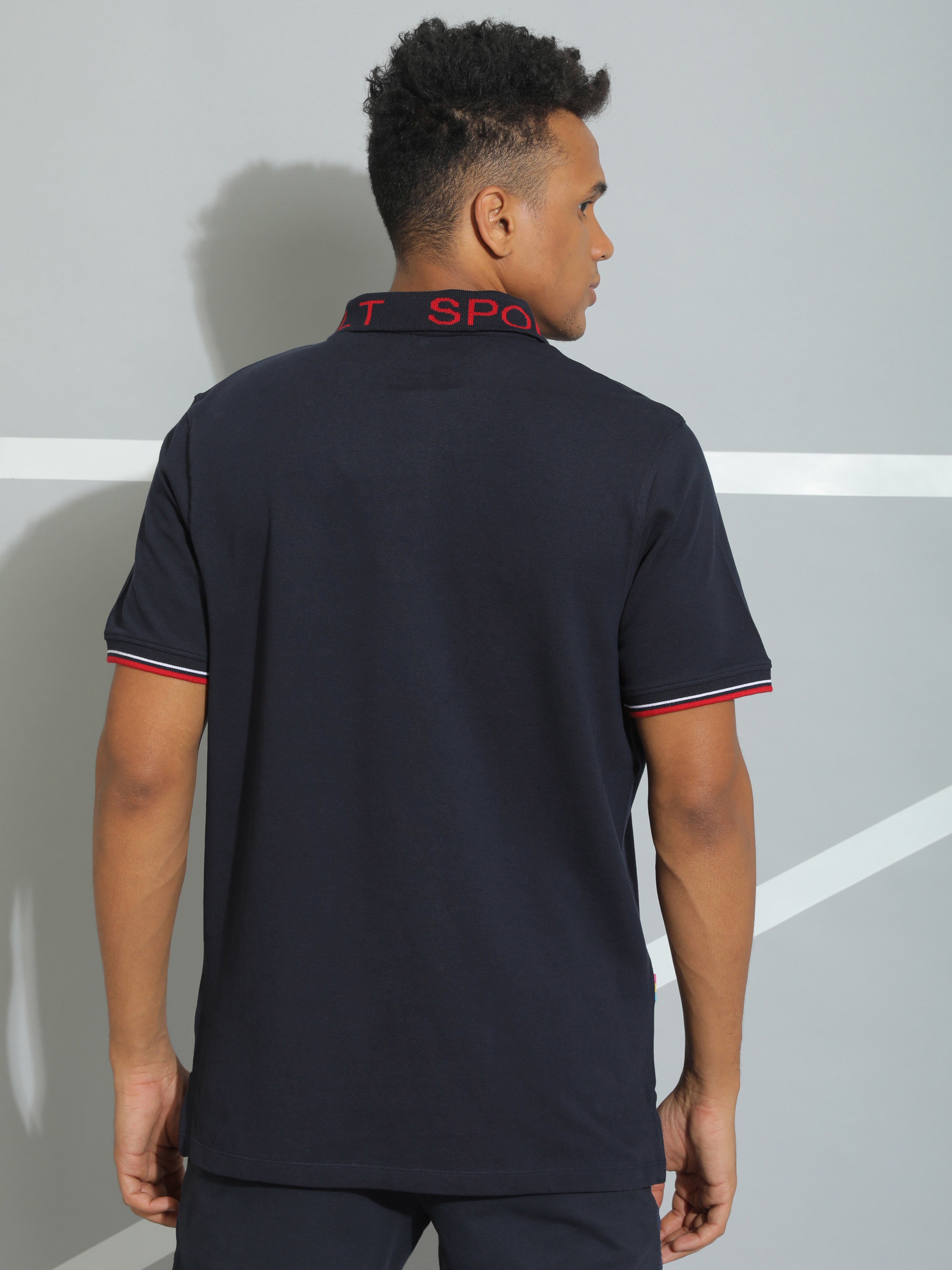 Solid Active Polo T-shirt