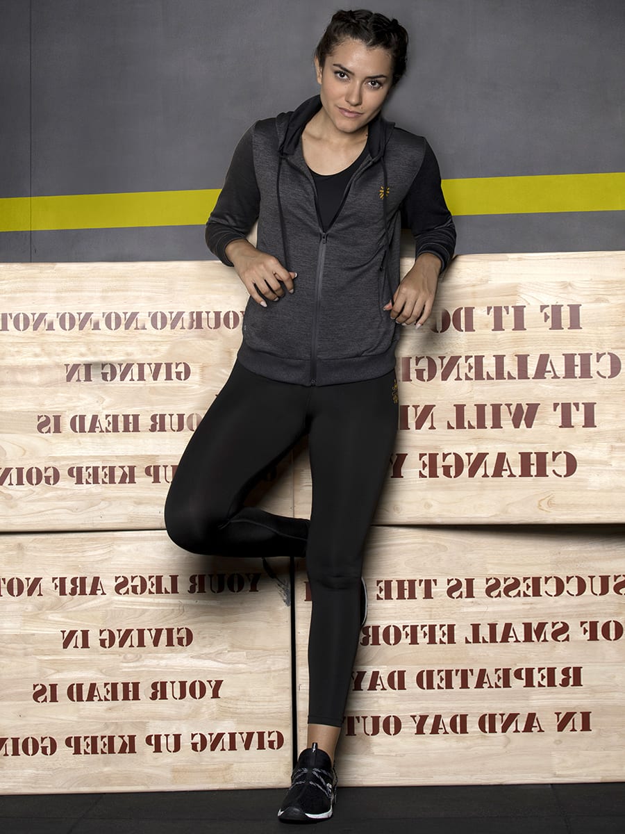 Women Vital Carry On Charcoal Hoodie