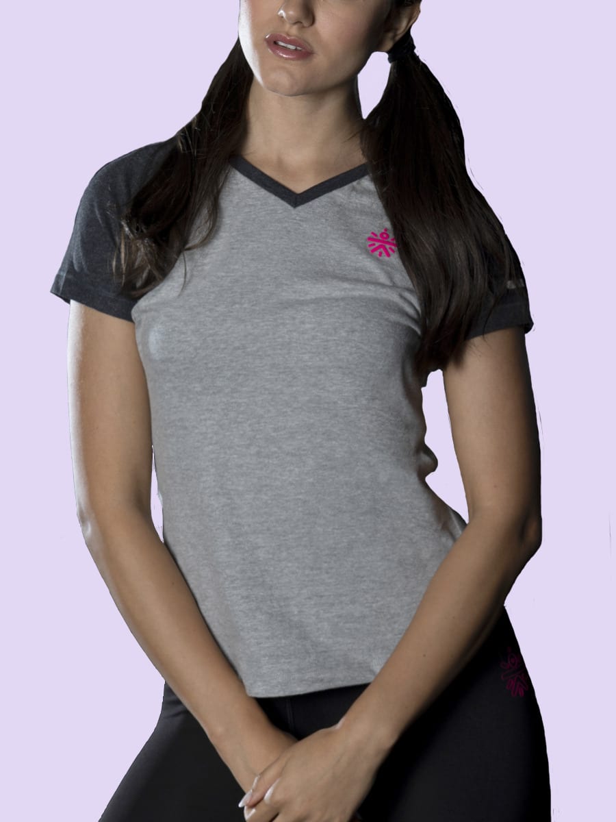 Women Vital Grey Snug Top