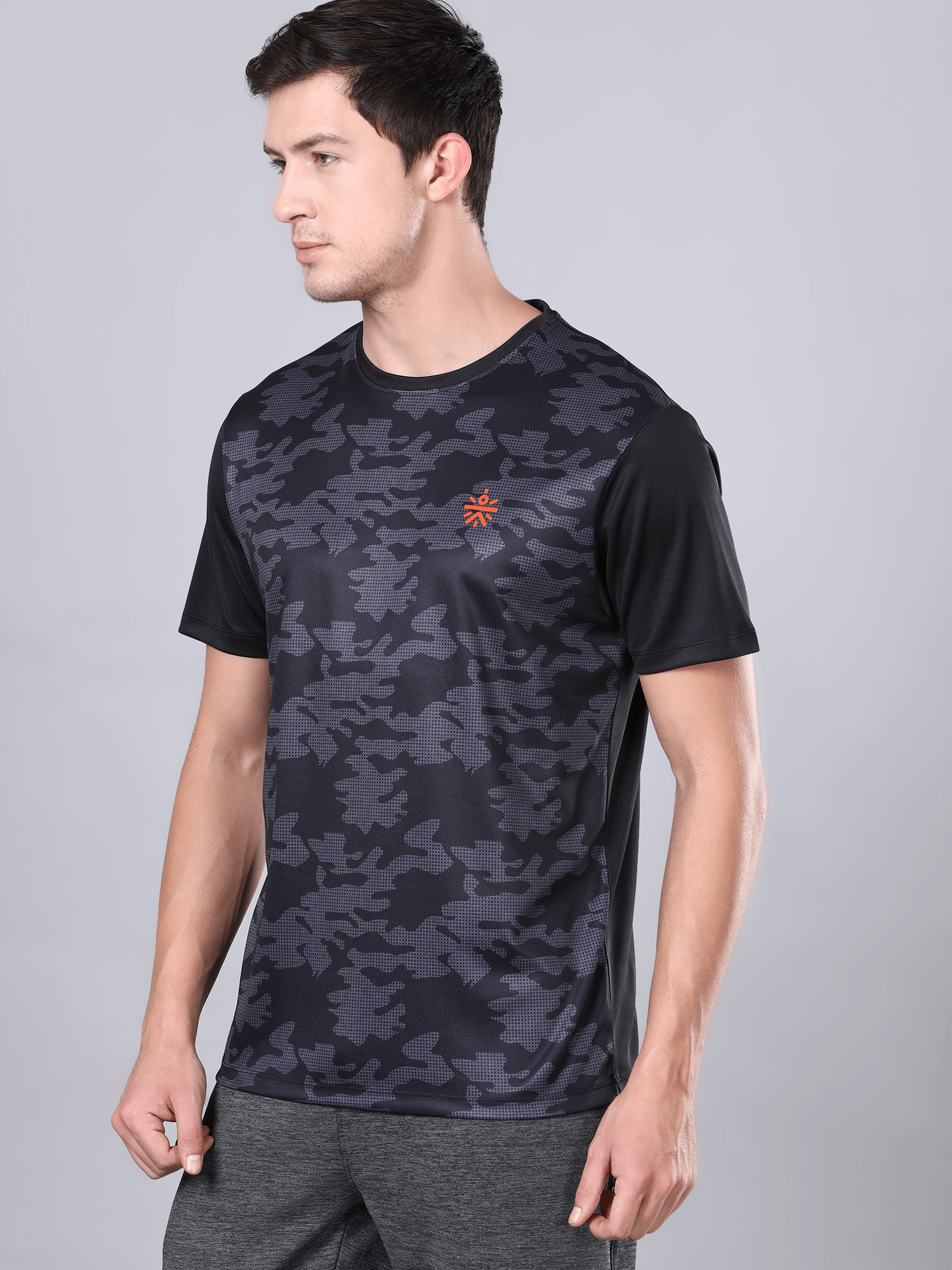Dugout Textured Camo Black Tee