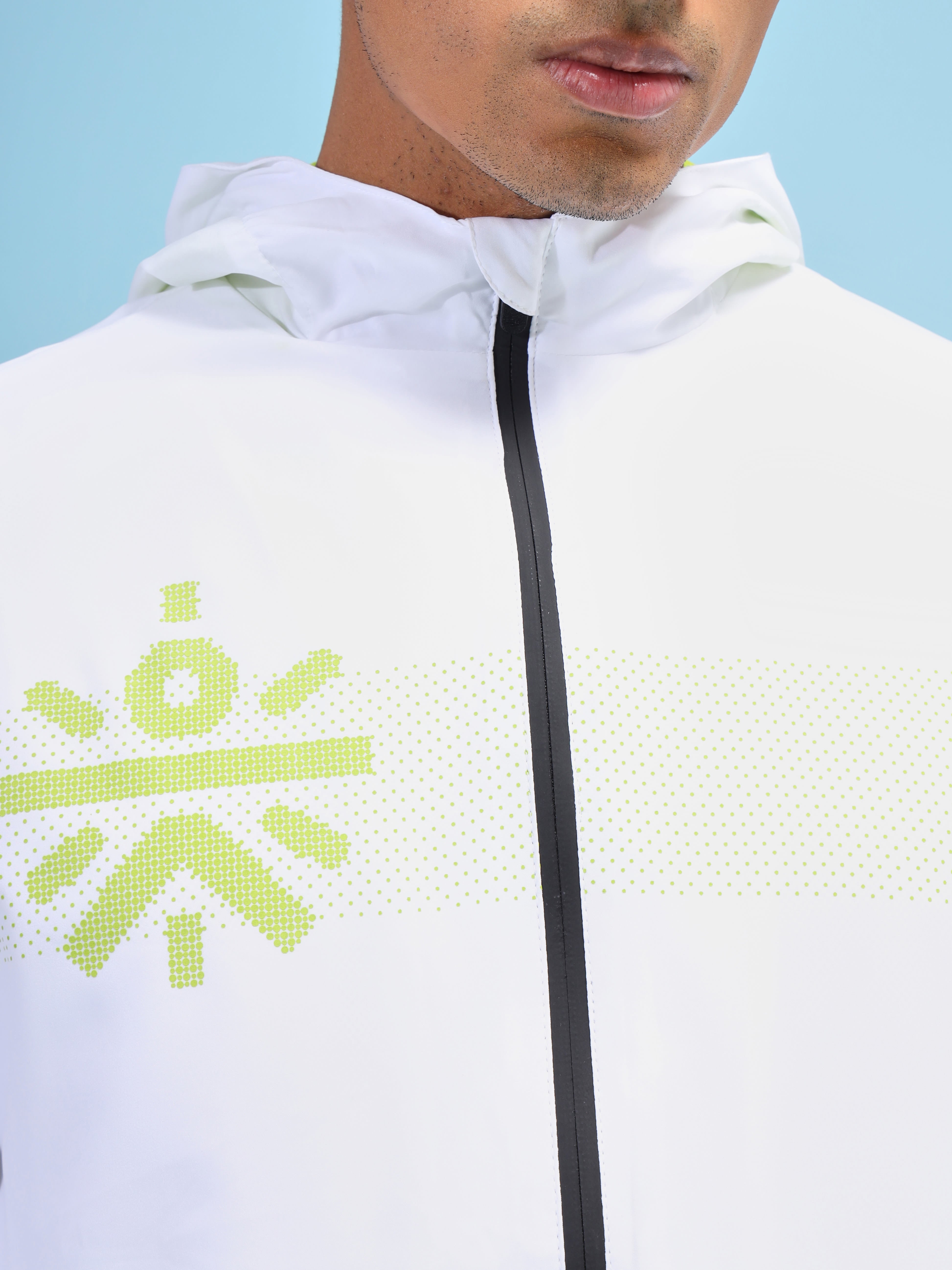 Active Hoodie Zip Through Jacket with Print