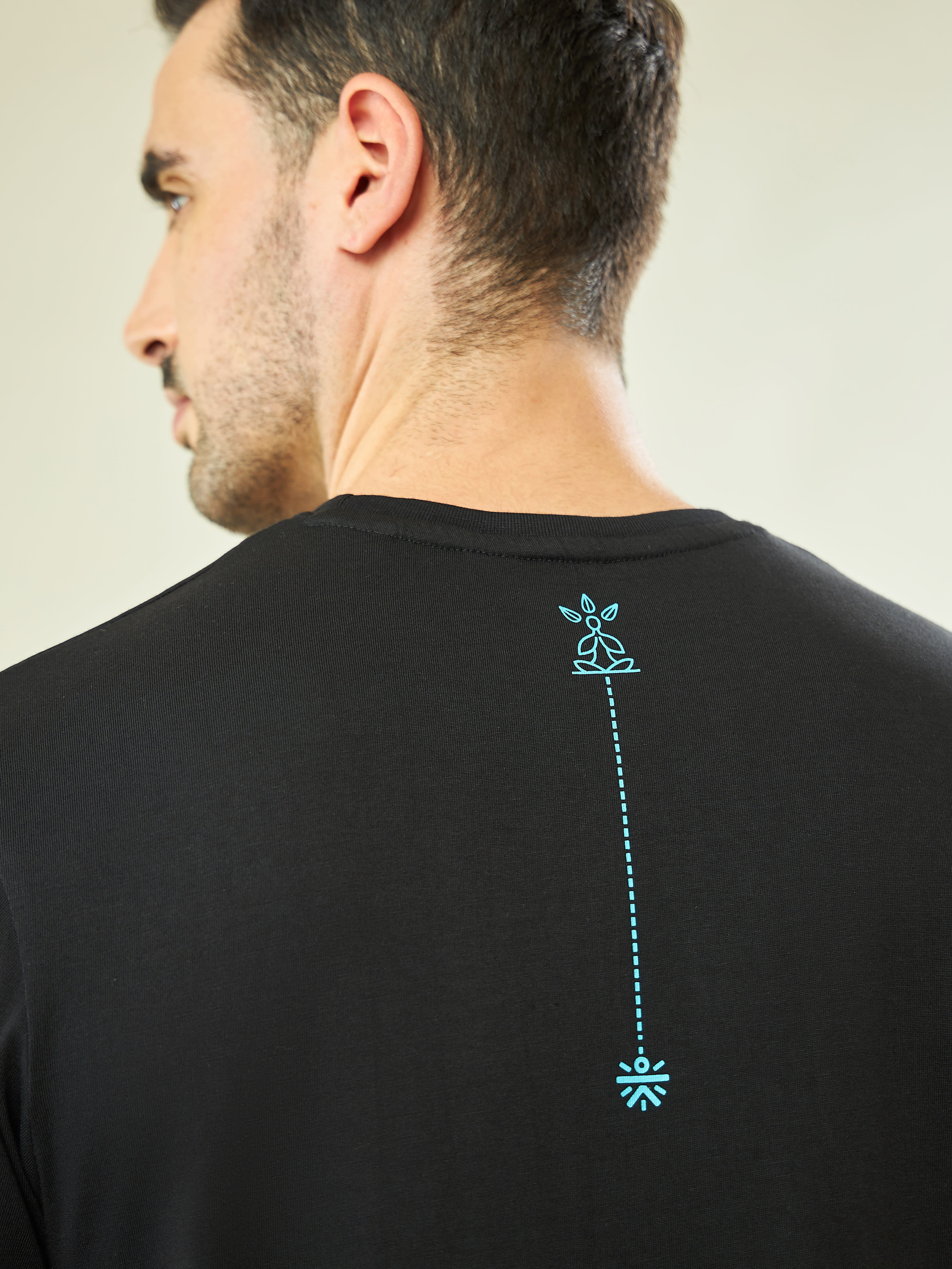 Placement Print Yoga T-shirt