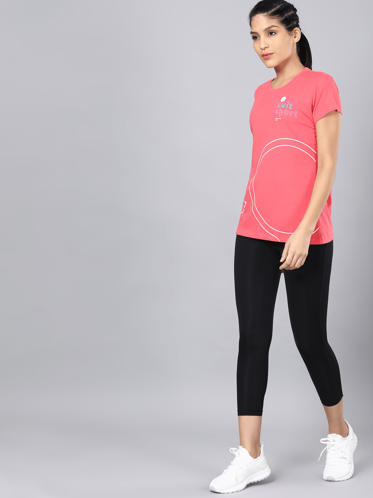 Everyday Numeric Pink Casual Tee