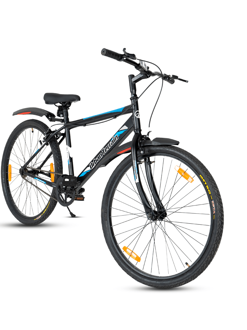 Urban Terrain Bigshot 26" Yellow Single Speed Mountain Bike with Free Cycling Event , Diet Plan & Ride Tracking App by Cultsport (18 Inch Frame, Ideal for Unisex)