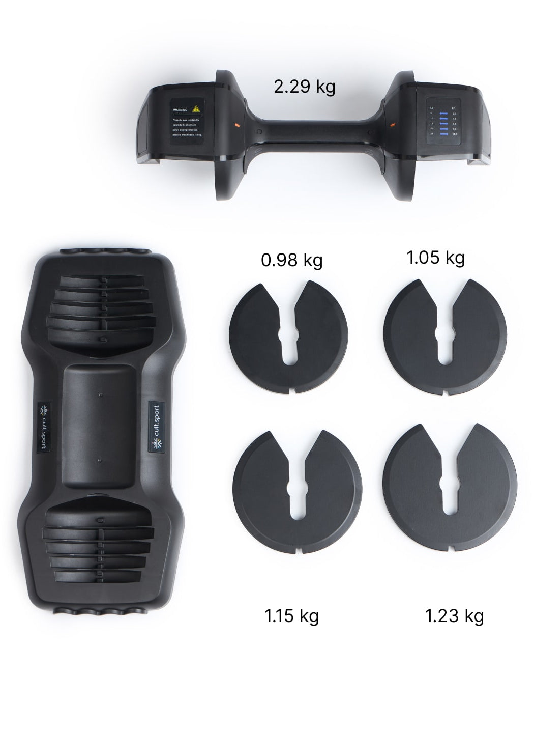 Divo 11.3kg (Pack of 2) Adjustable Dumbbell for Men & Women for Fitness and Home Workout, Adjustable Dumbbell (6 months extended warranty only on Cultstore.com)