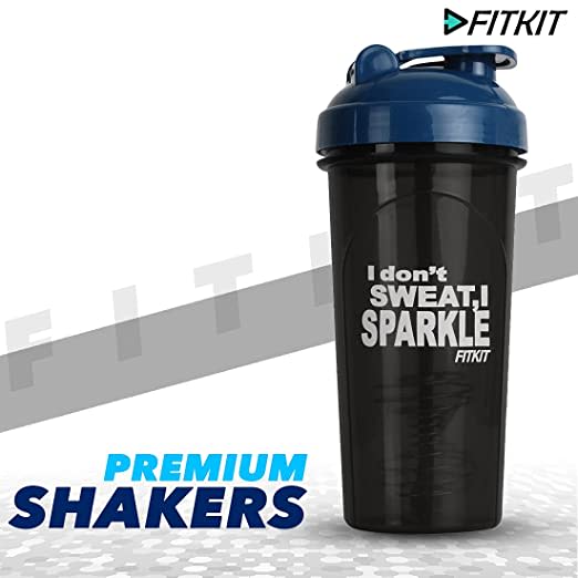 Fitkit FKSB15 Classic 700 ml Shaker (Pack of 1, Dark Blue)