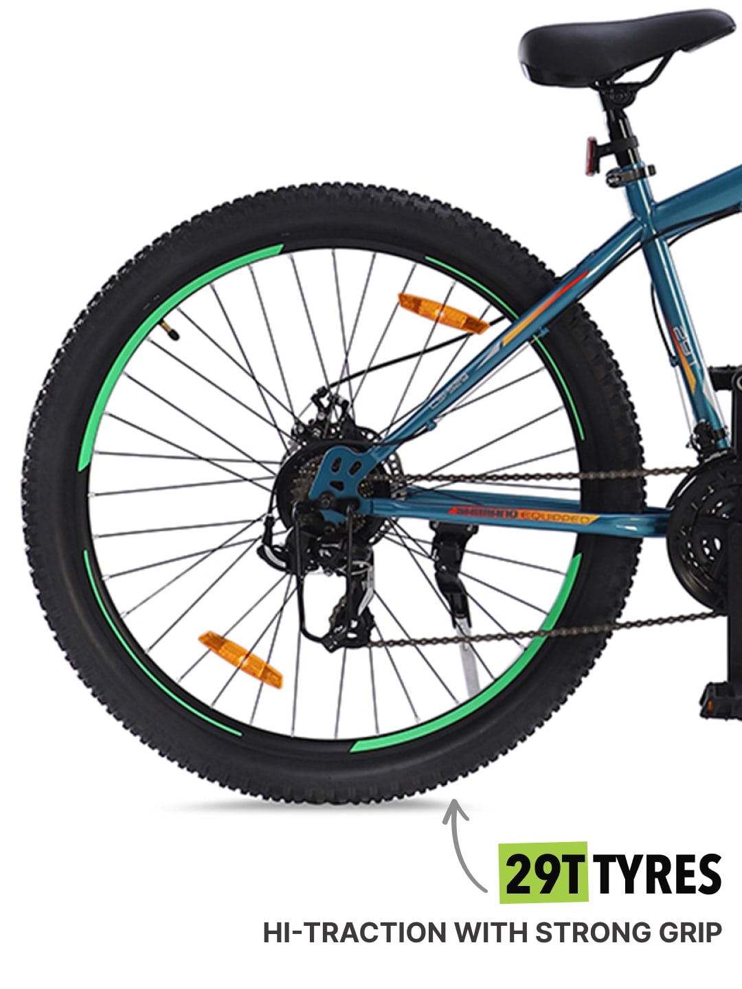 Hemis Steel 21 Speed Shimano Gear 29 inch Mountain Cycle, Dual Disc Brake, Front Suspension, Double Wall Rim, Blue