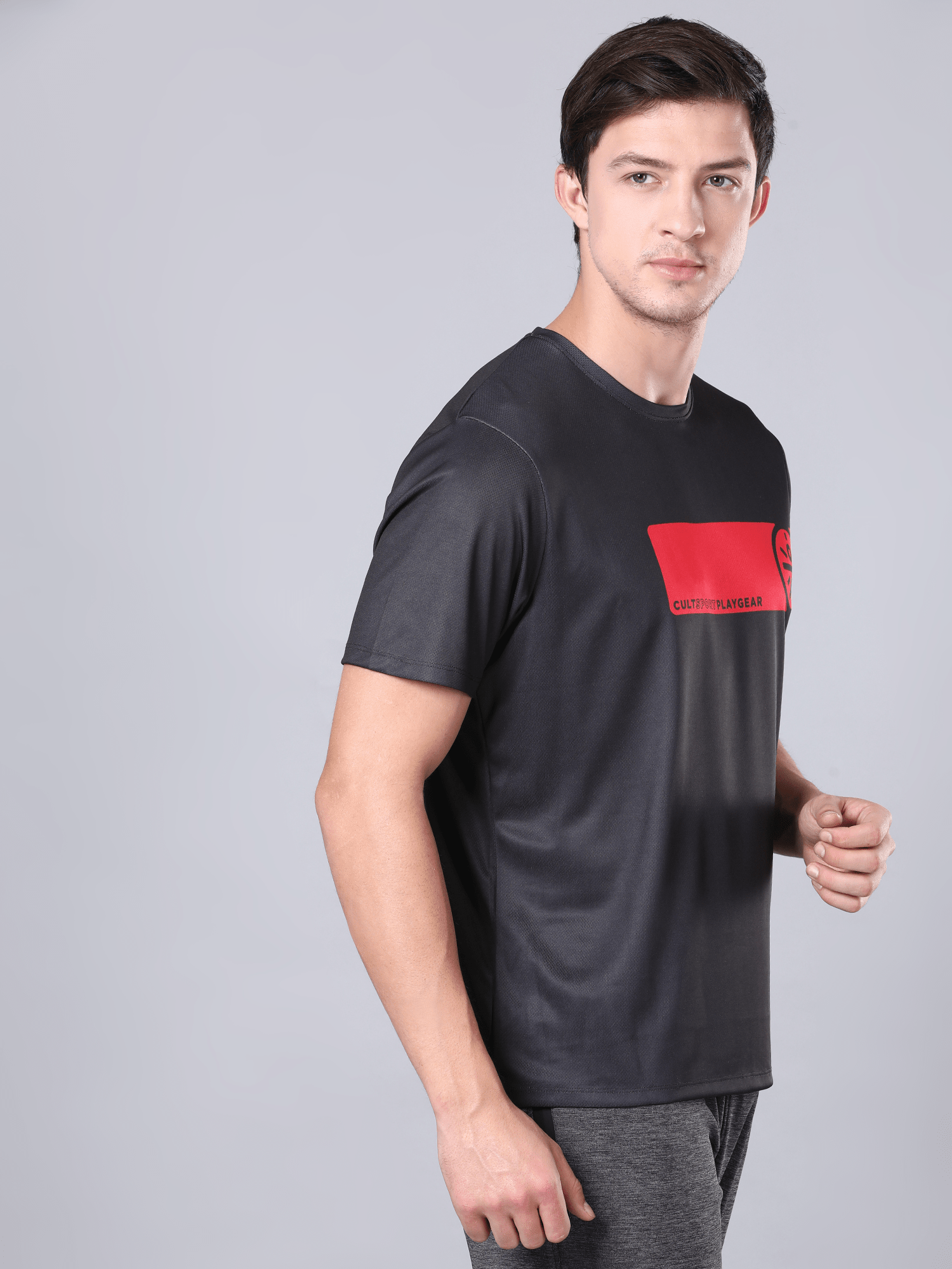 Dugout Tile Black Workout Tee