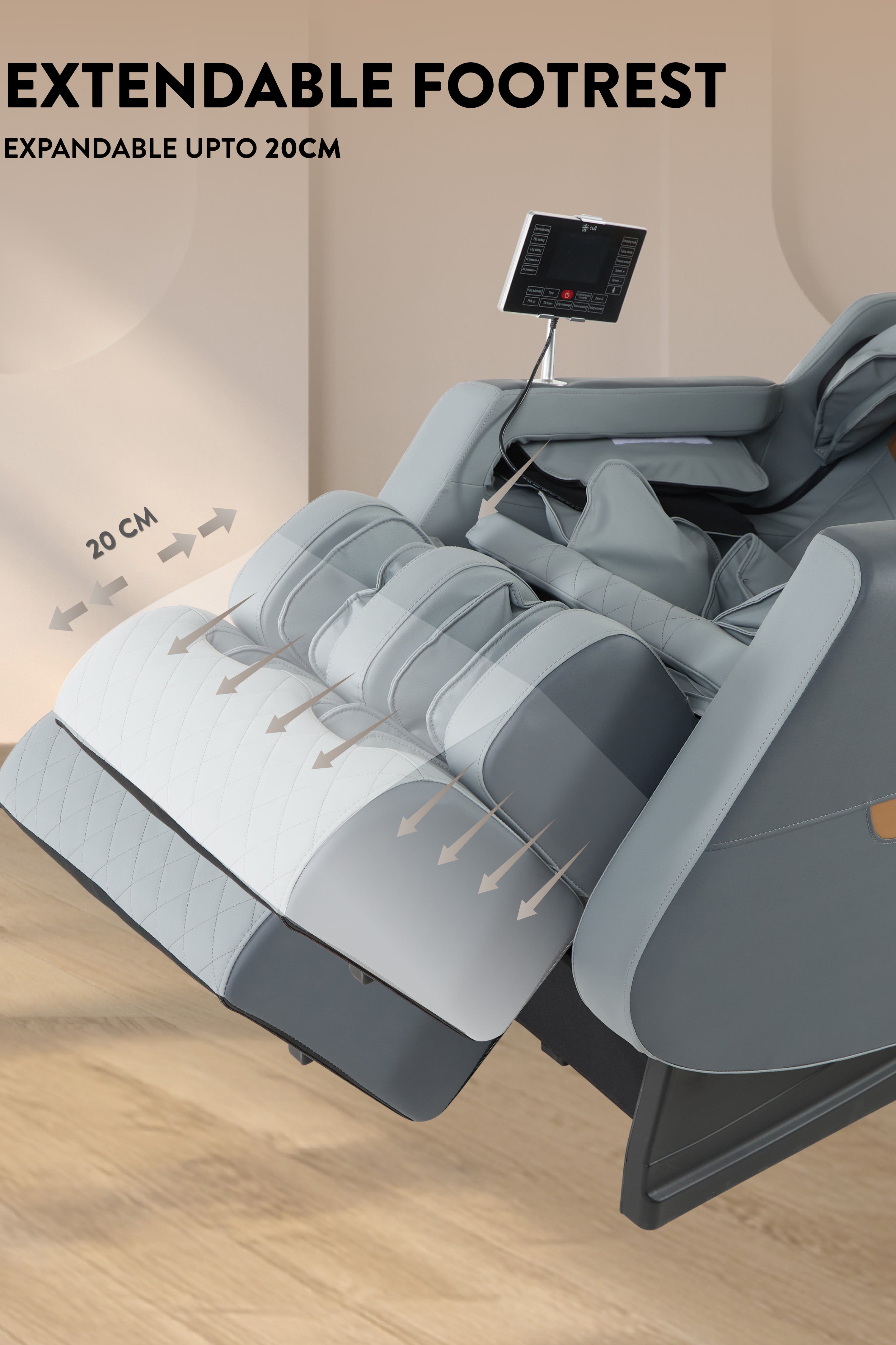 Cult Harmony Massage Chair with Fixed Point Massage Technique and Bluetooth AI Voice Function for Full Body Massage At Home
