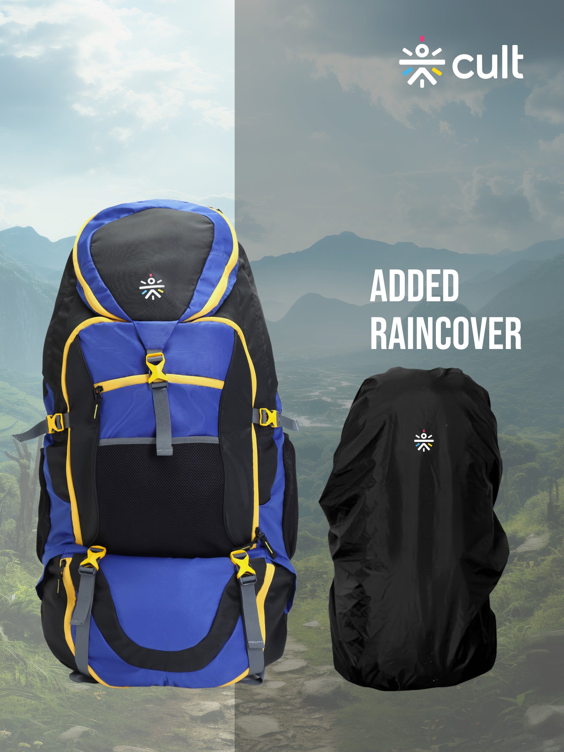 Travel Rucksack 95 L Blue