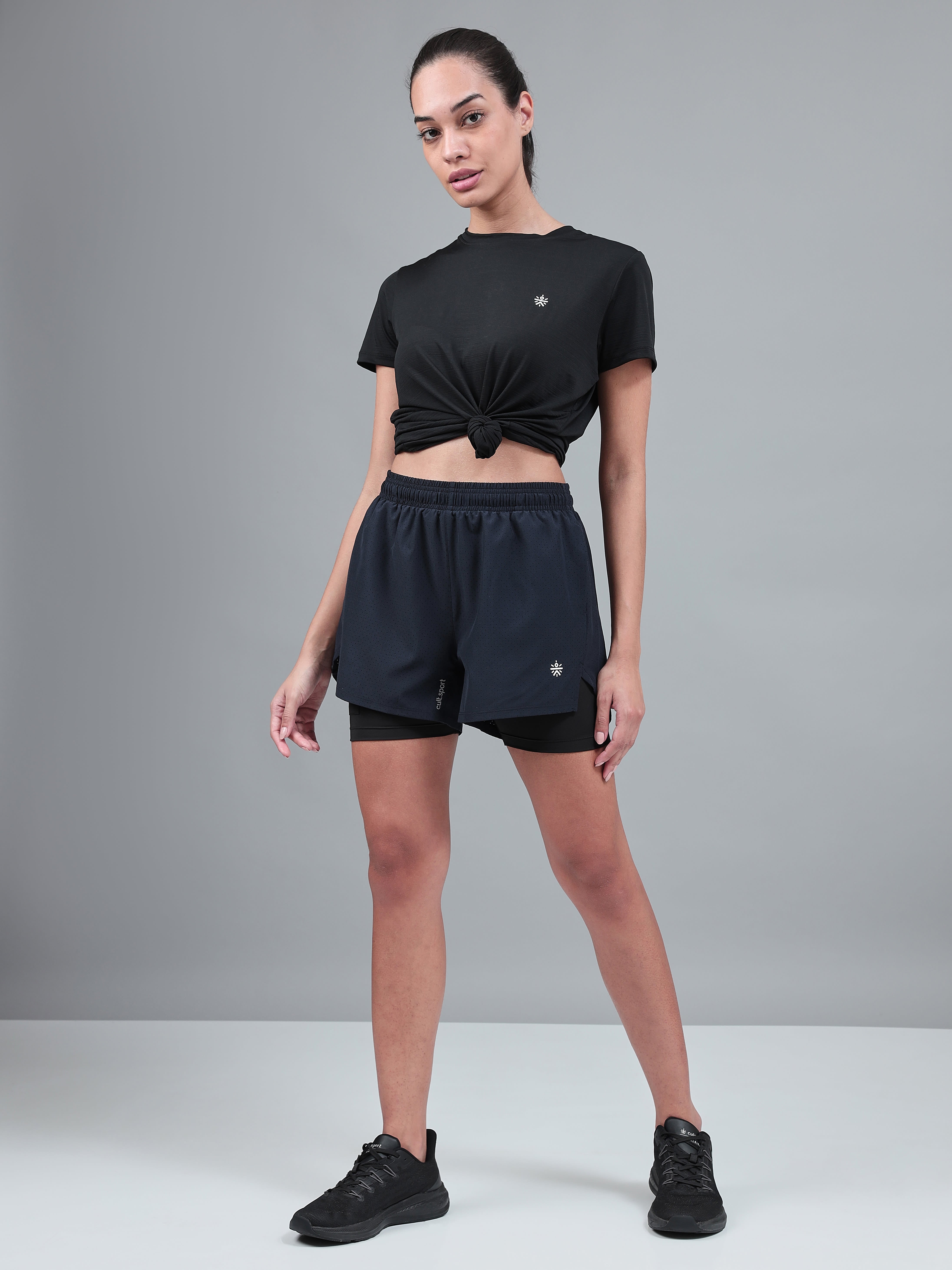 Running Shorts with Inner Tights