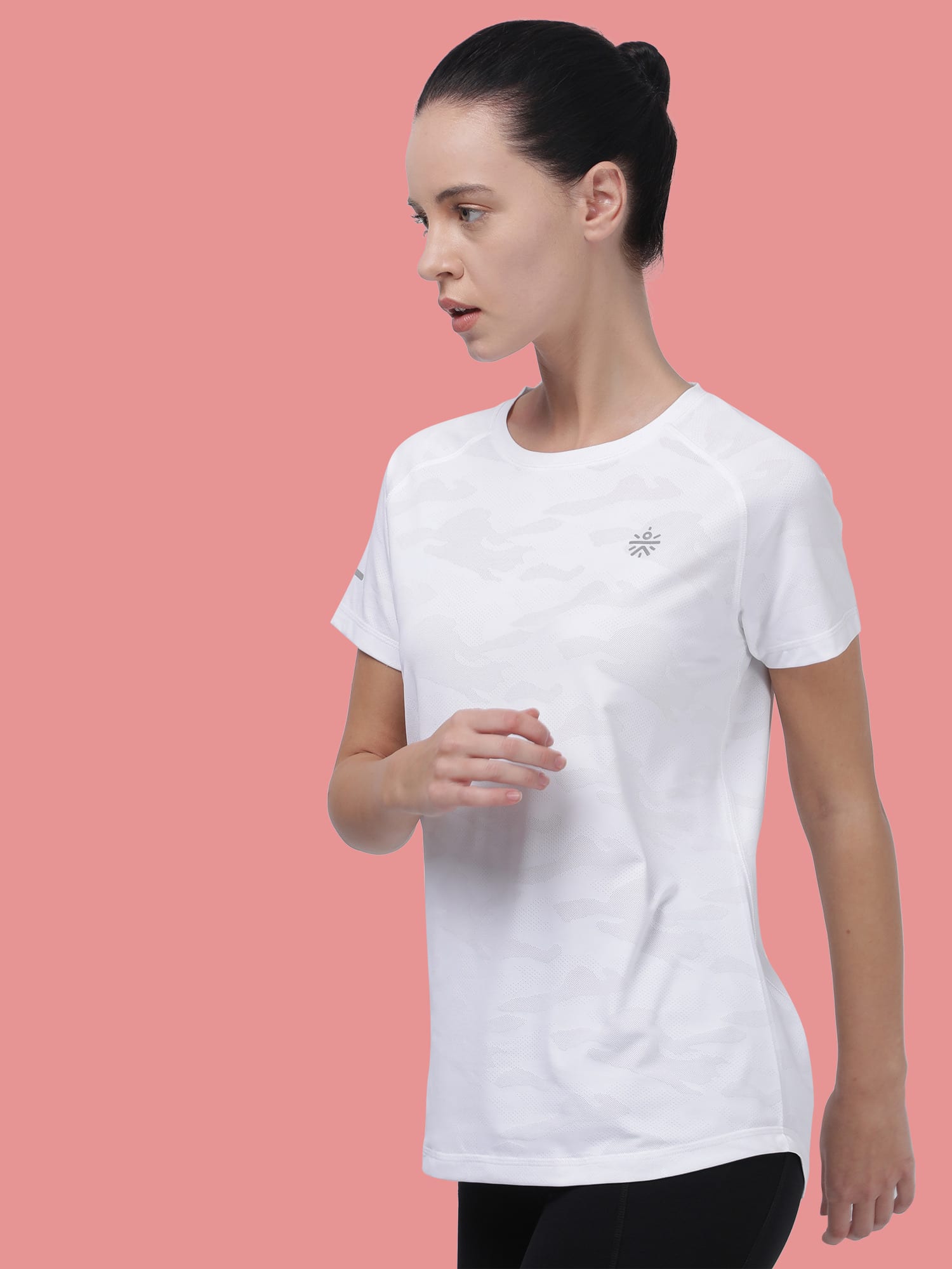 Vital Track White Running Relaxed Tee