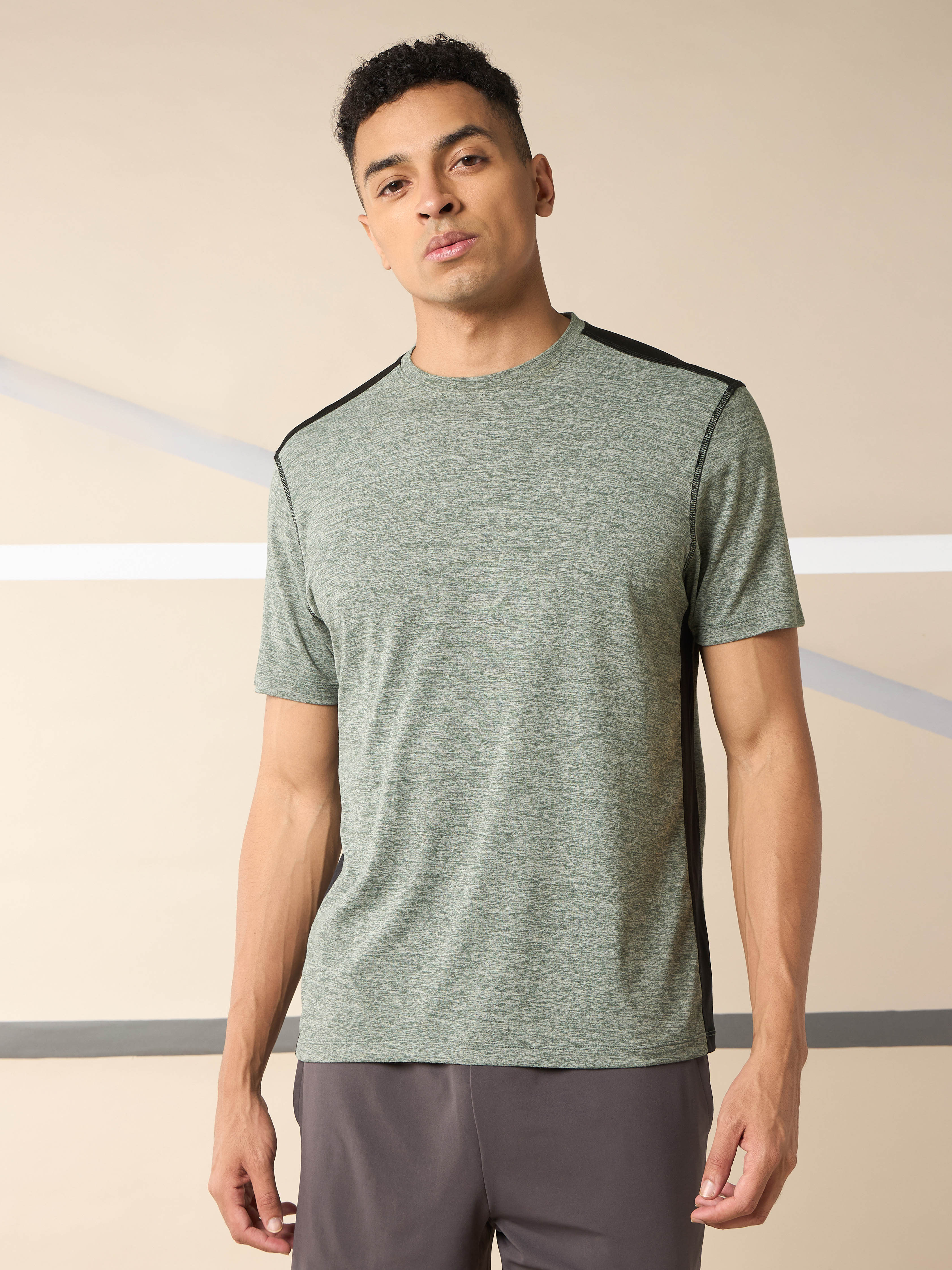 Men's Amp Up Performance Olive Comfortech T-shirt