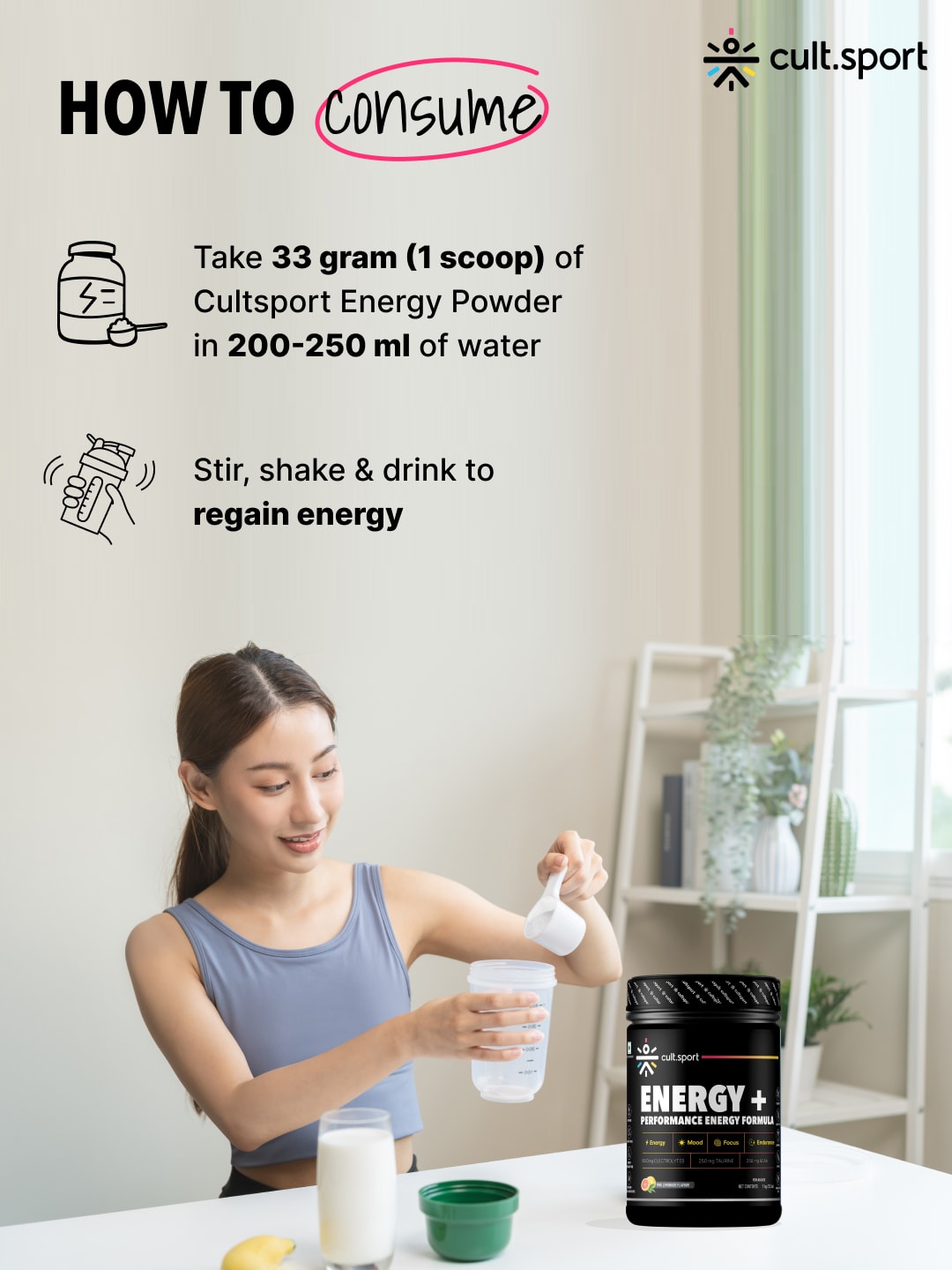 Energy + Powder 1Kg | 1000 mg Electrolytes, 250 mg Taurine, 250 mg BCAA | Instant Hydration, restore electrolytes with 0 cholesterol | Pink Lemonade Flavour