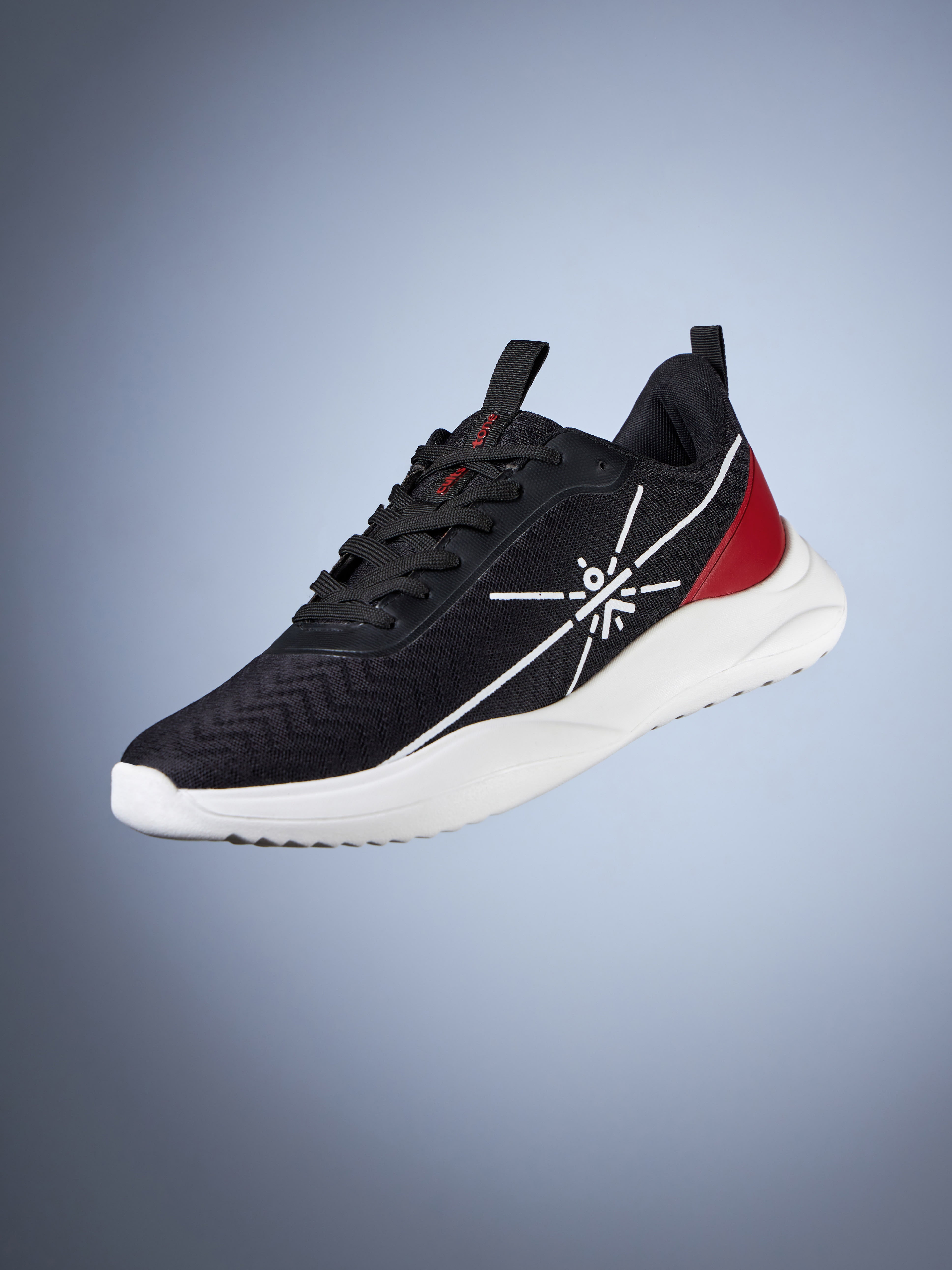 cult Racer Men Running Shoes - Black/Red
