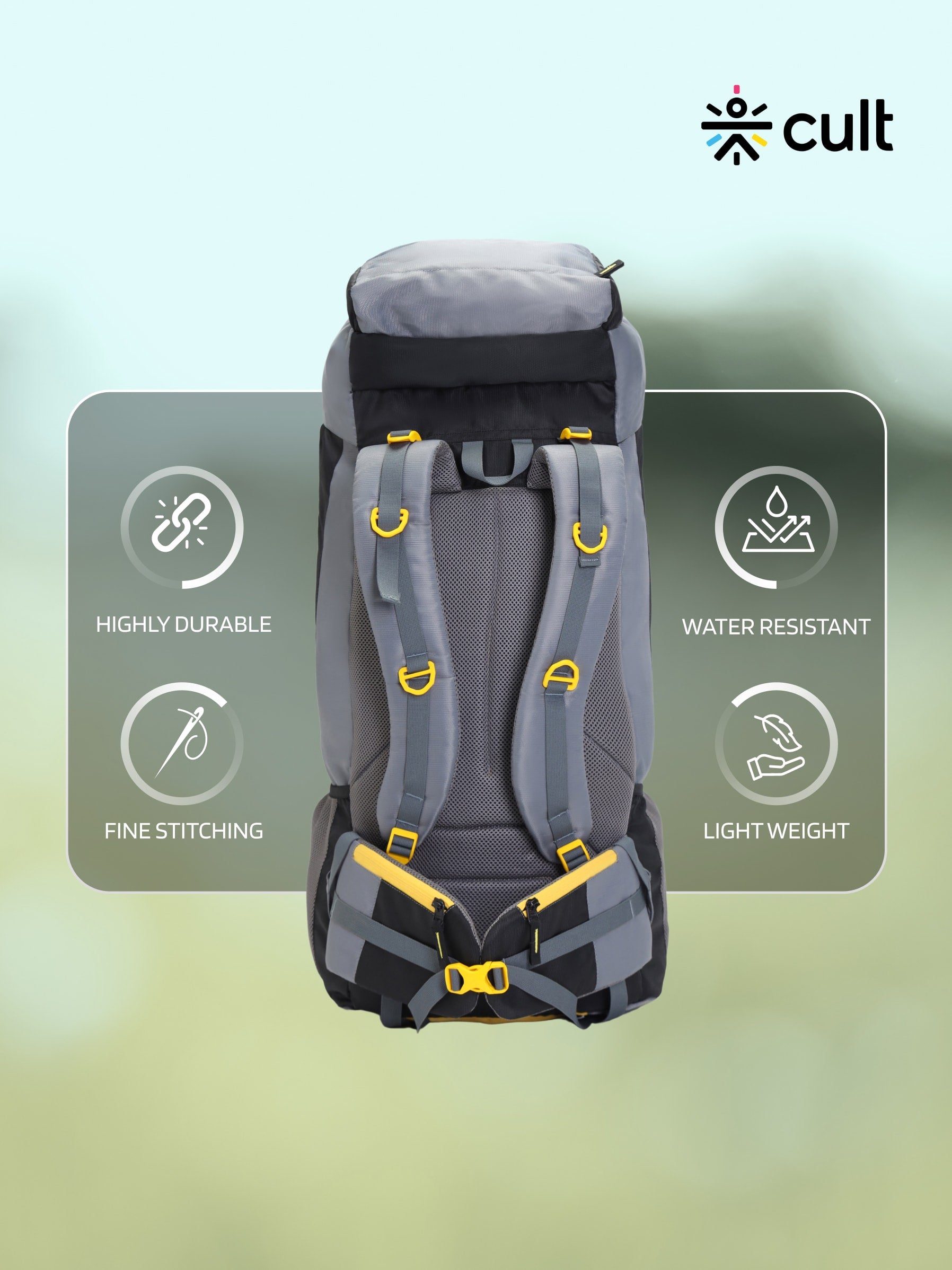 Travel Rucksack 75 L Black