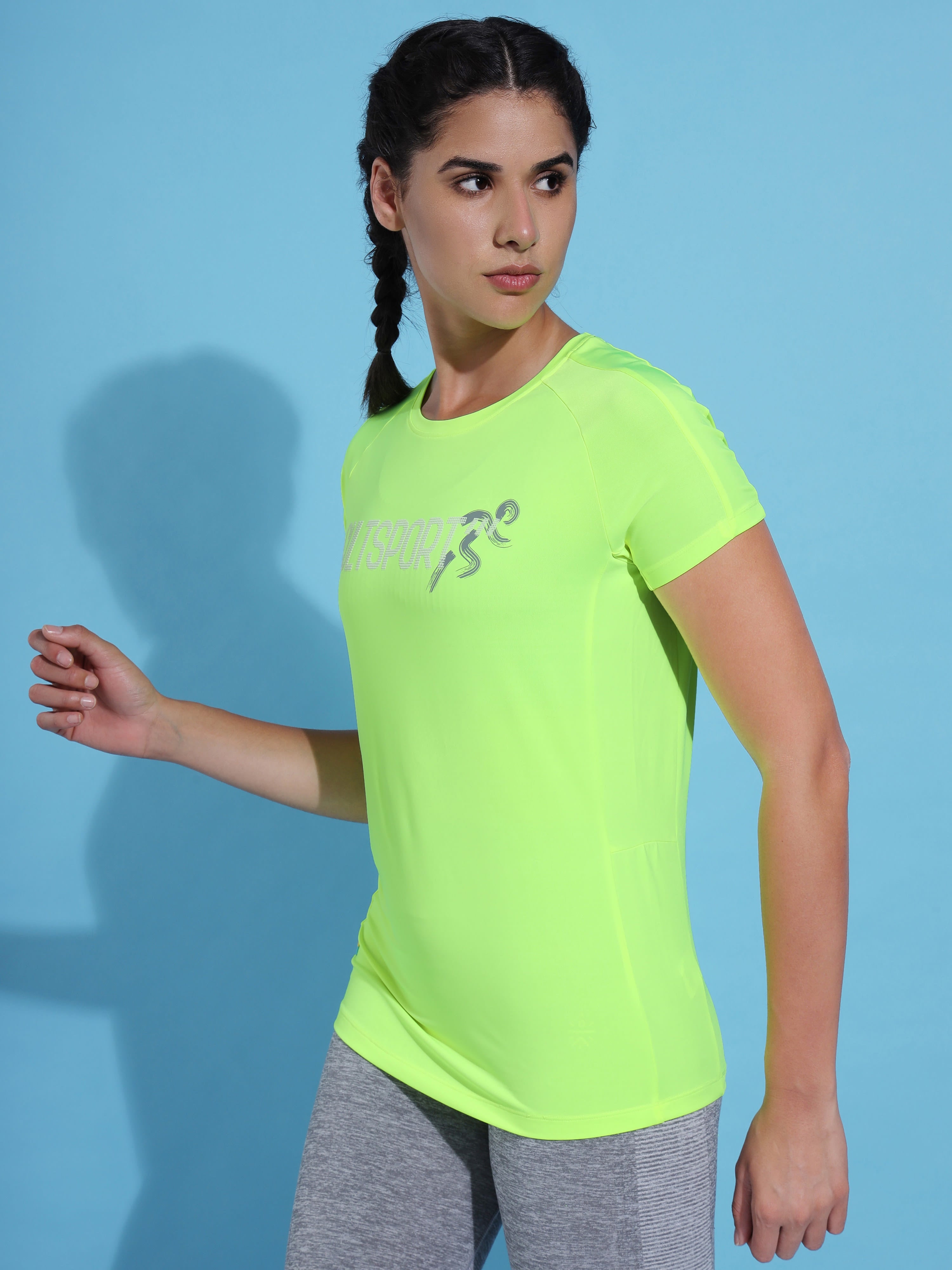 Typographic Print Running T-shirt