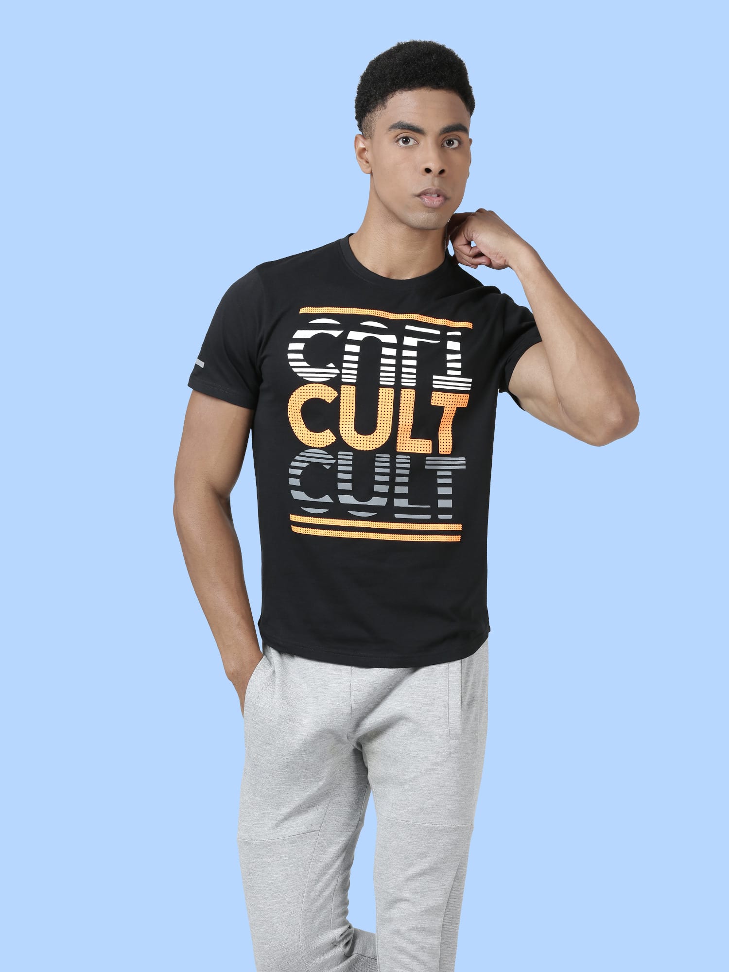 Signature Upside Down Black Gym Tee