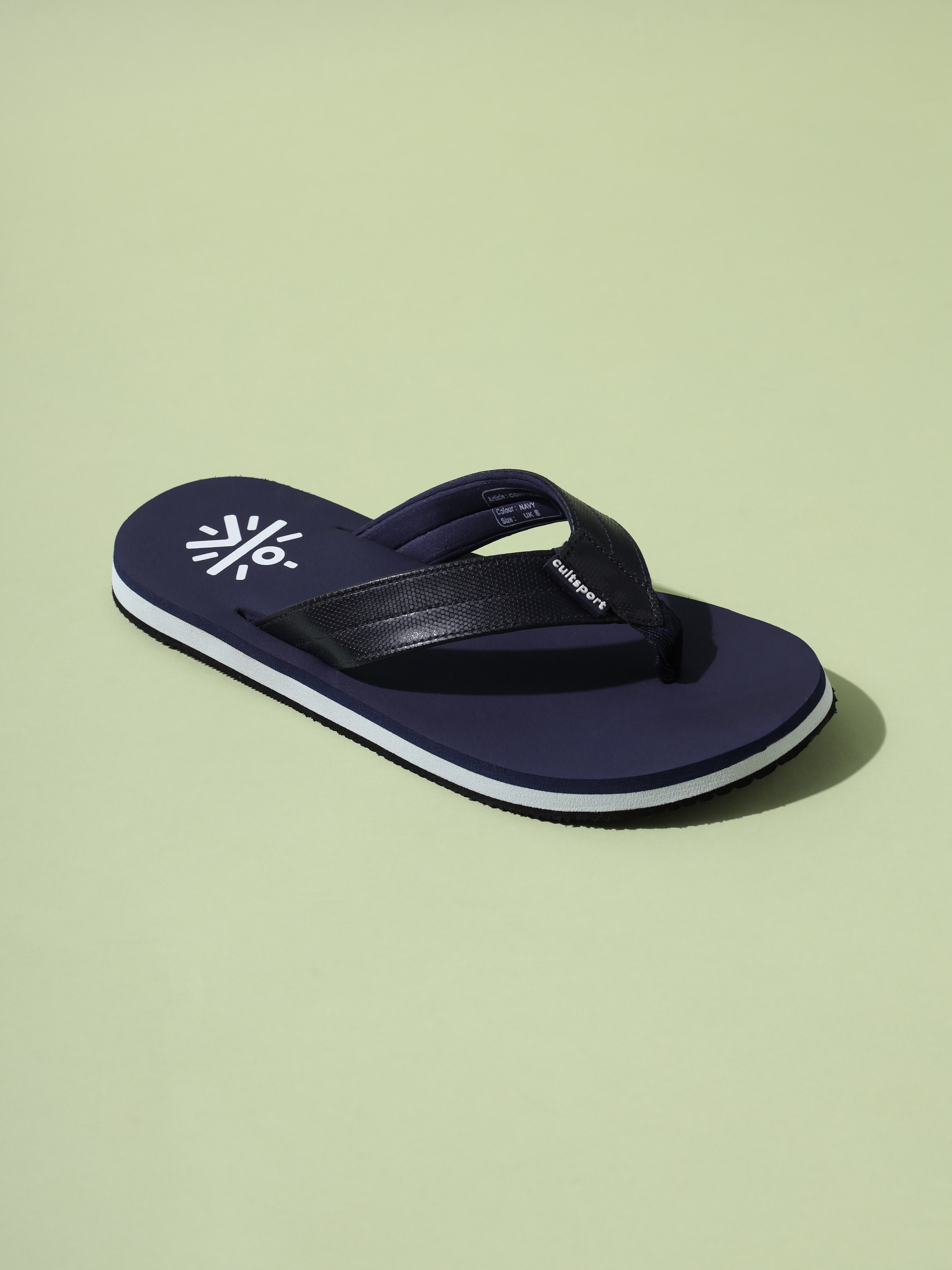 cult Flo Sweat Absorbing EVA Flip Flops - Navy