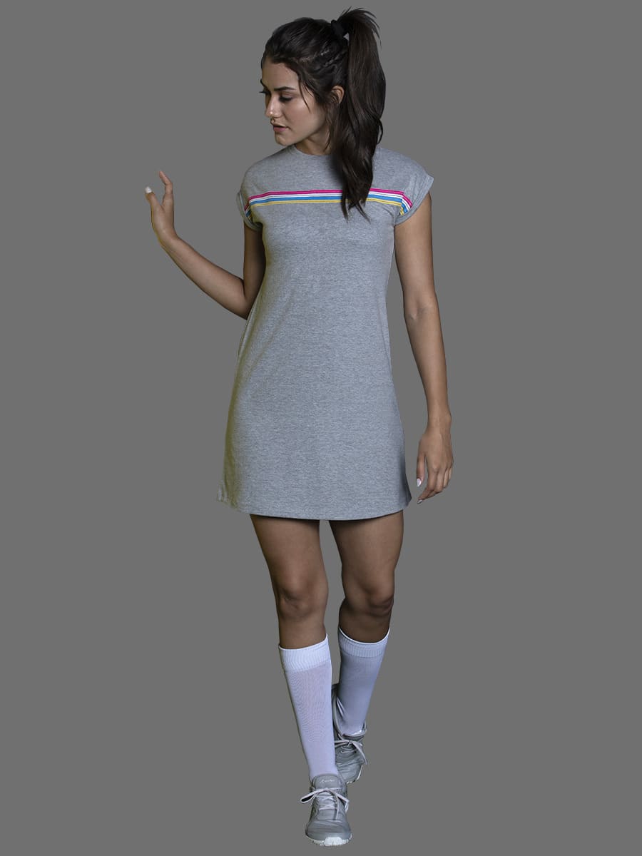 Women Go-beyond Athletic Grey Dress