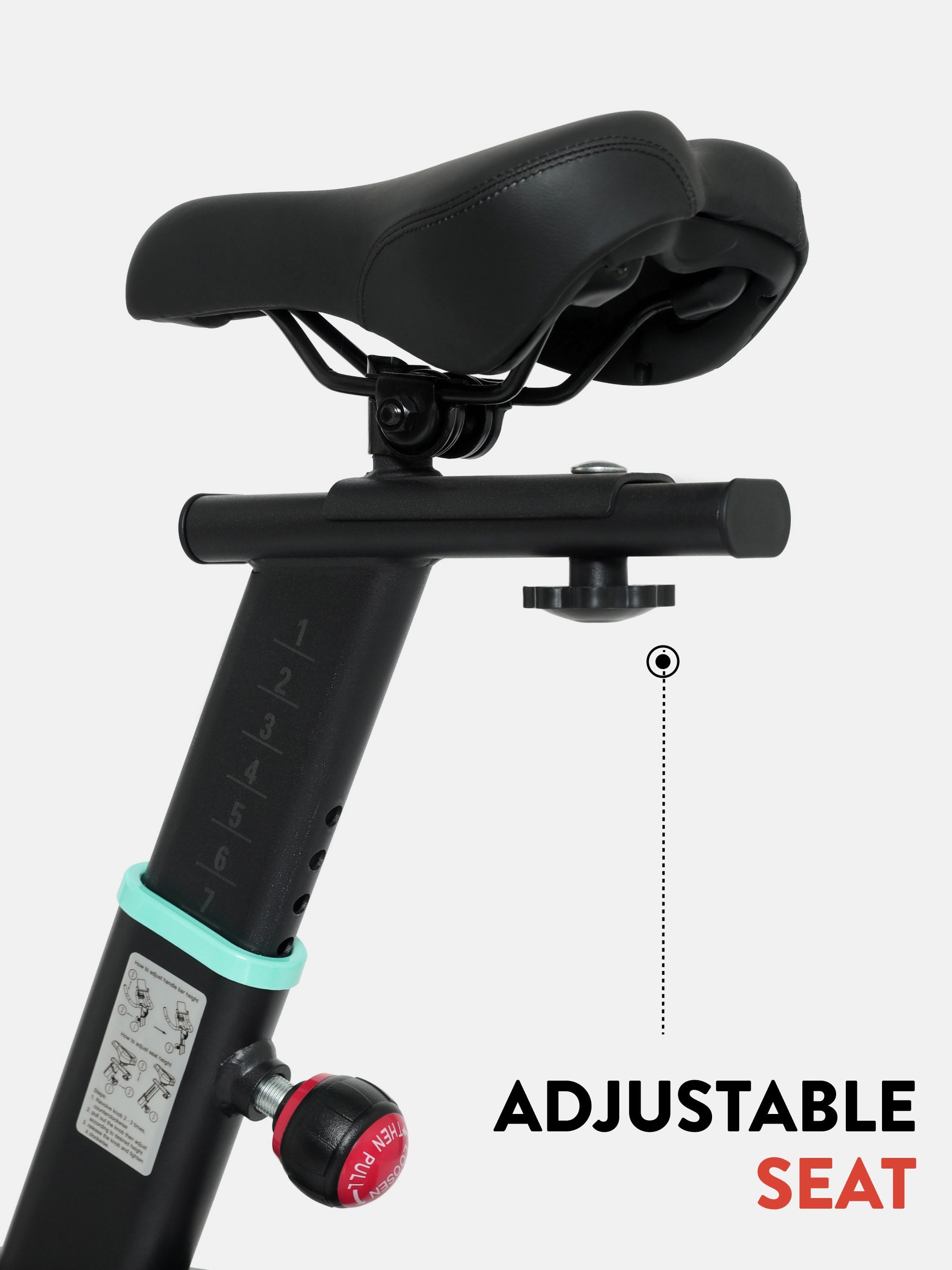 FK5000 NoiseFree Spin Bike Flywheel- 6kg, Max weight- 100 kg, Resistance Mechanism - Magnetic, Blue (with 6 months extended warranty)