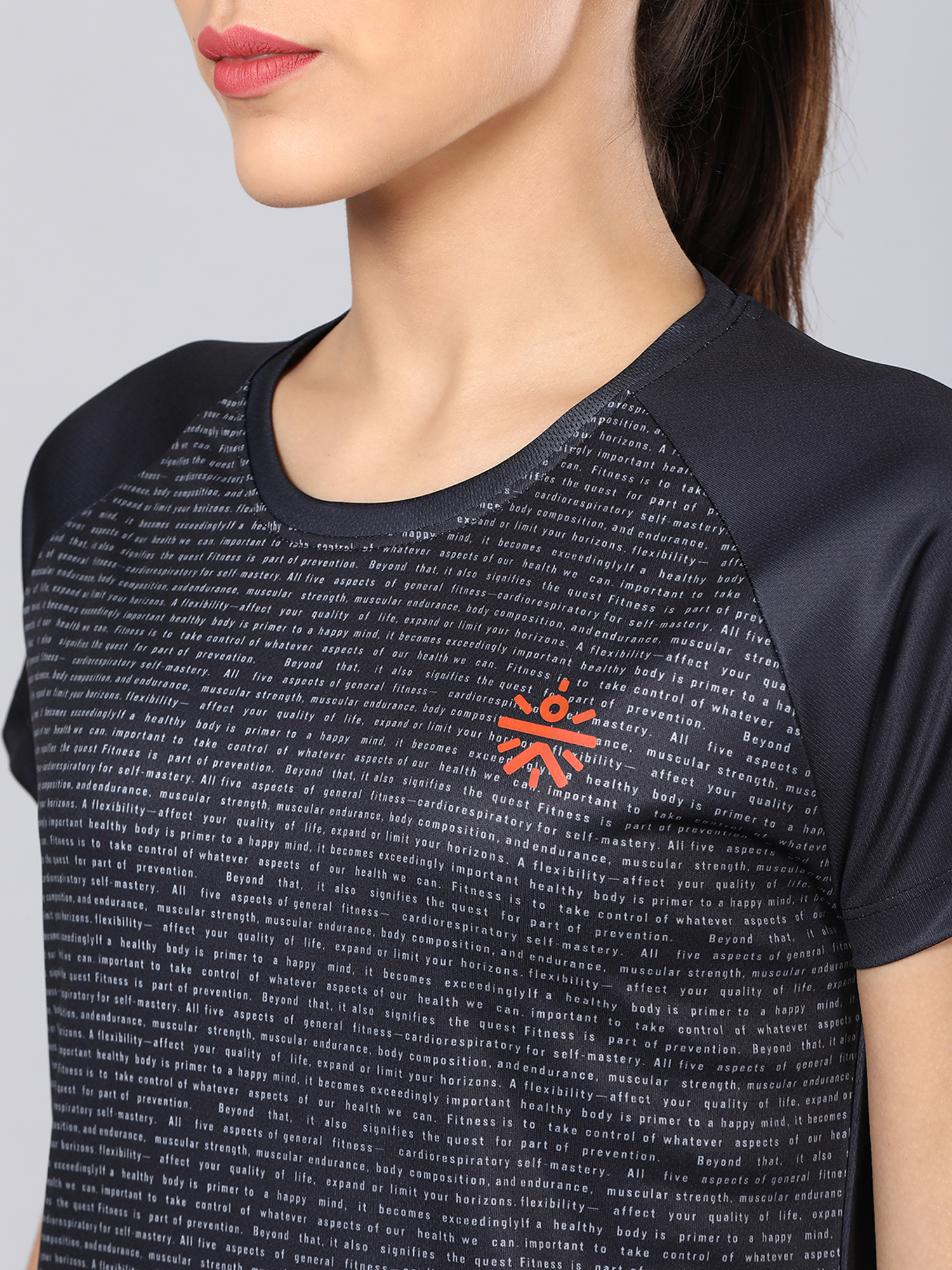 Code Sprint Black Slim Training Tee