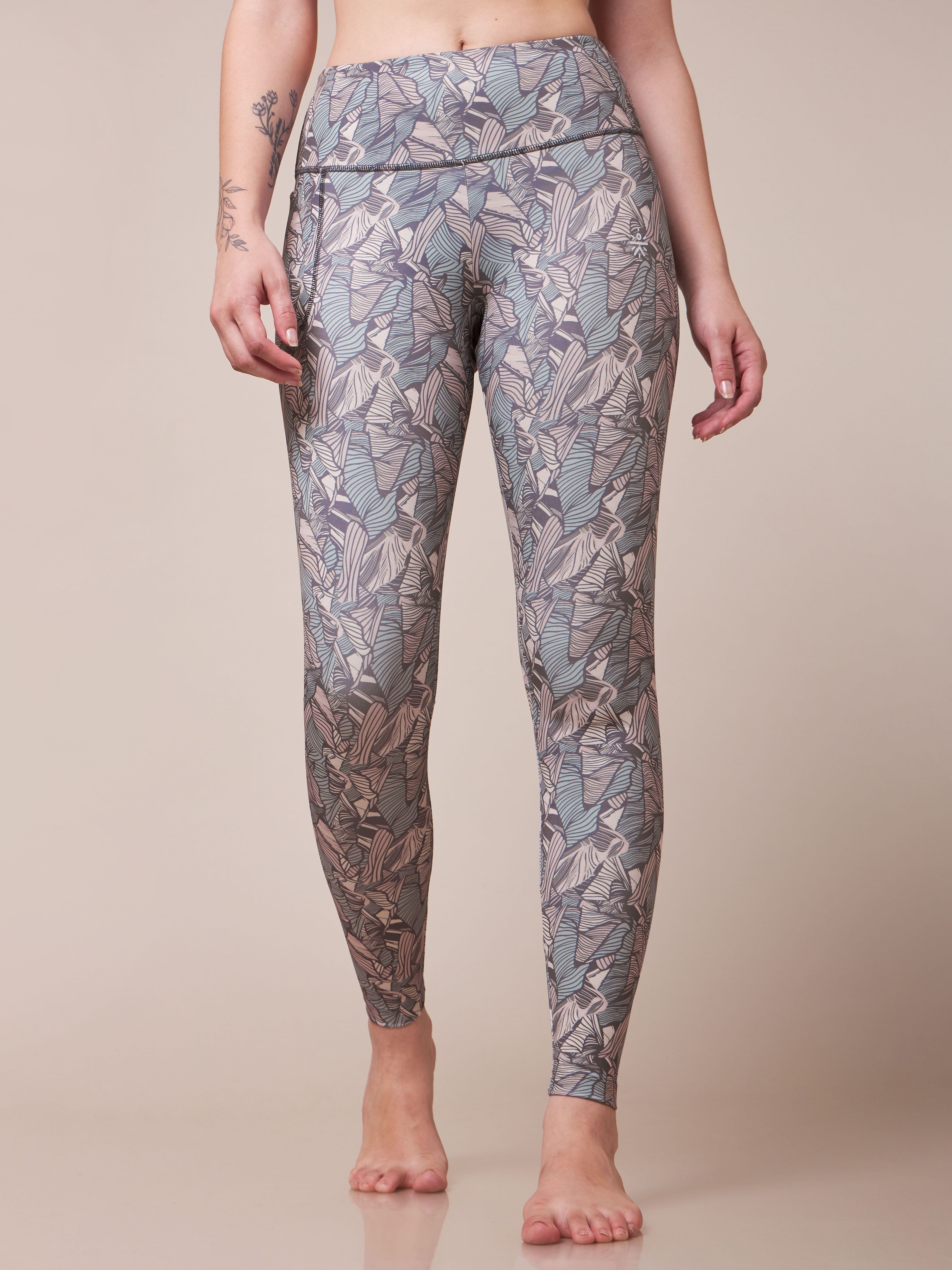 Zen Garden All Over Print Yoga Tights