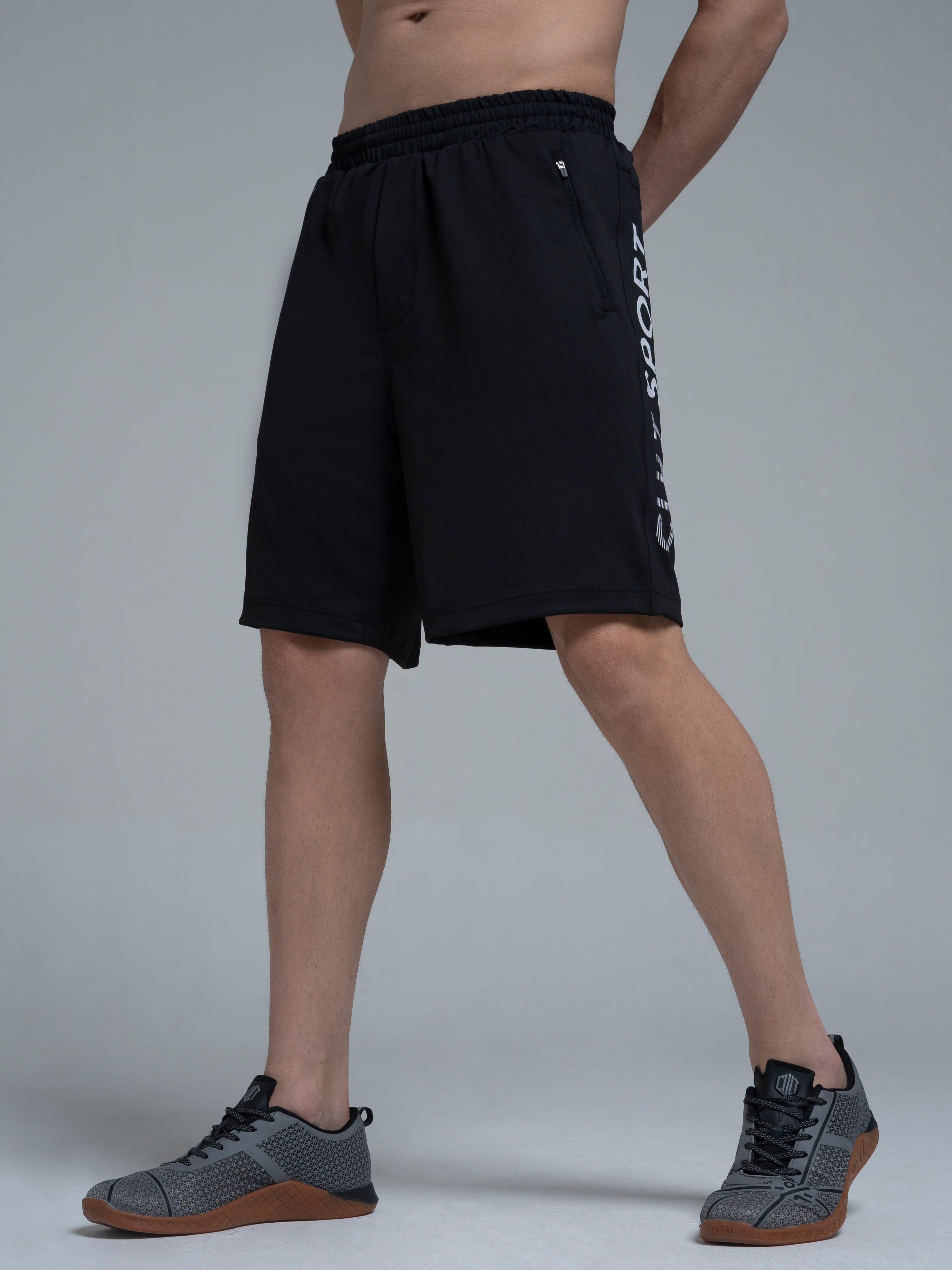 Blakout Signature Black Running Shorts