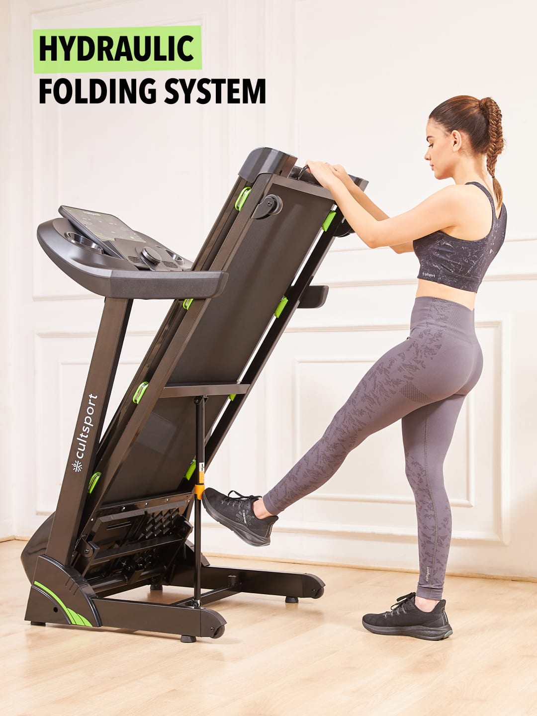 Smartrun C2 4 HP Peak Treadmill with 15-level Auto-Incline | Max Weight-120kg | Max Speed-16kmph (with 6 Months Extended Warranty)