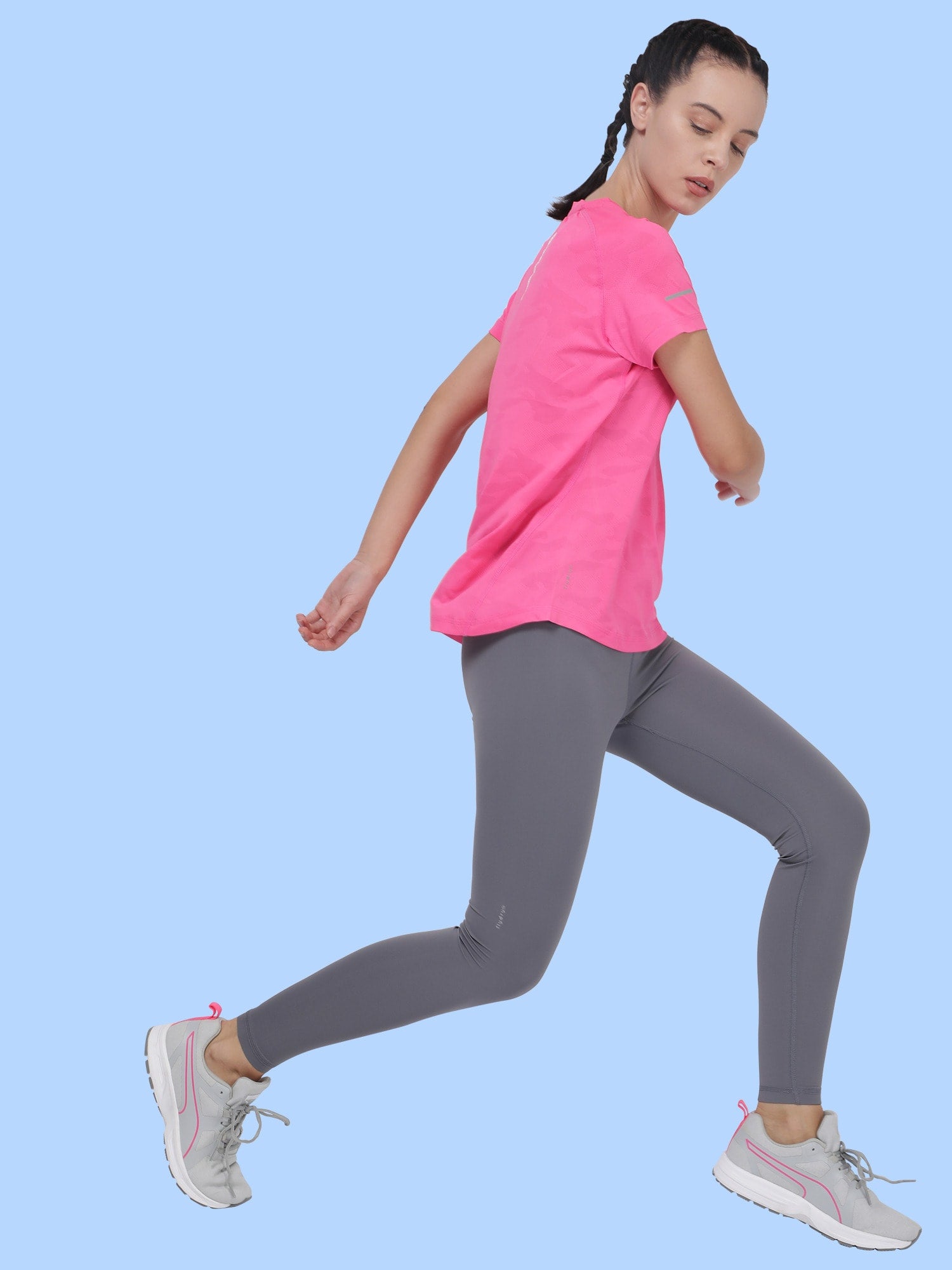 Vital Track Pink Running Relaxed Tee
