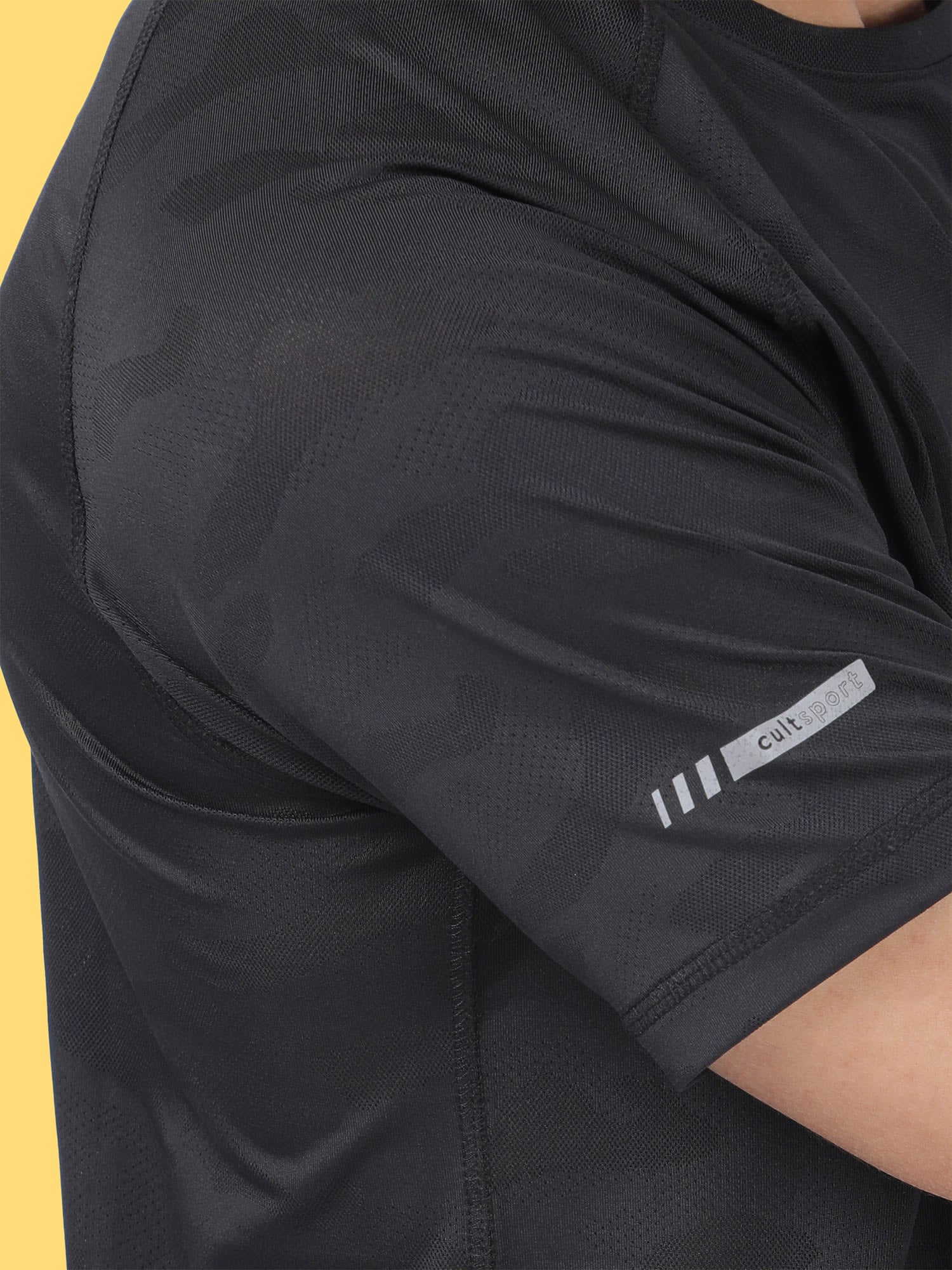 Vital Breathe Black Running Relaxed Tee