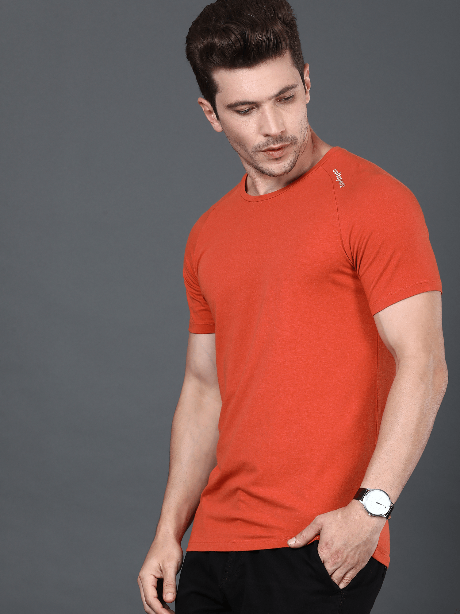 Bamboo Class Orange Casual Tee