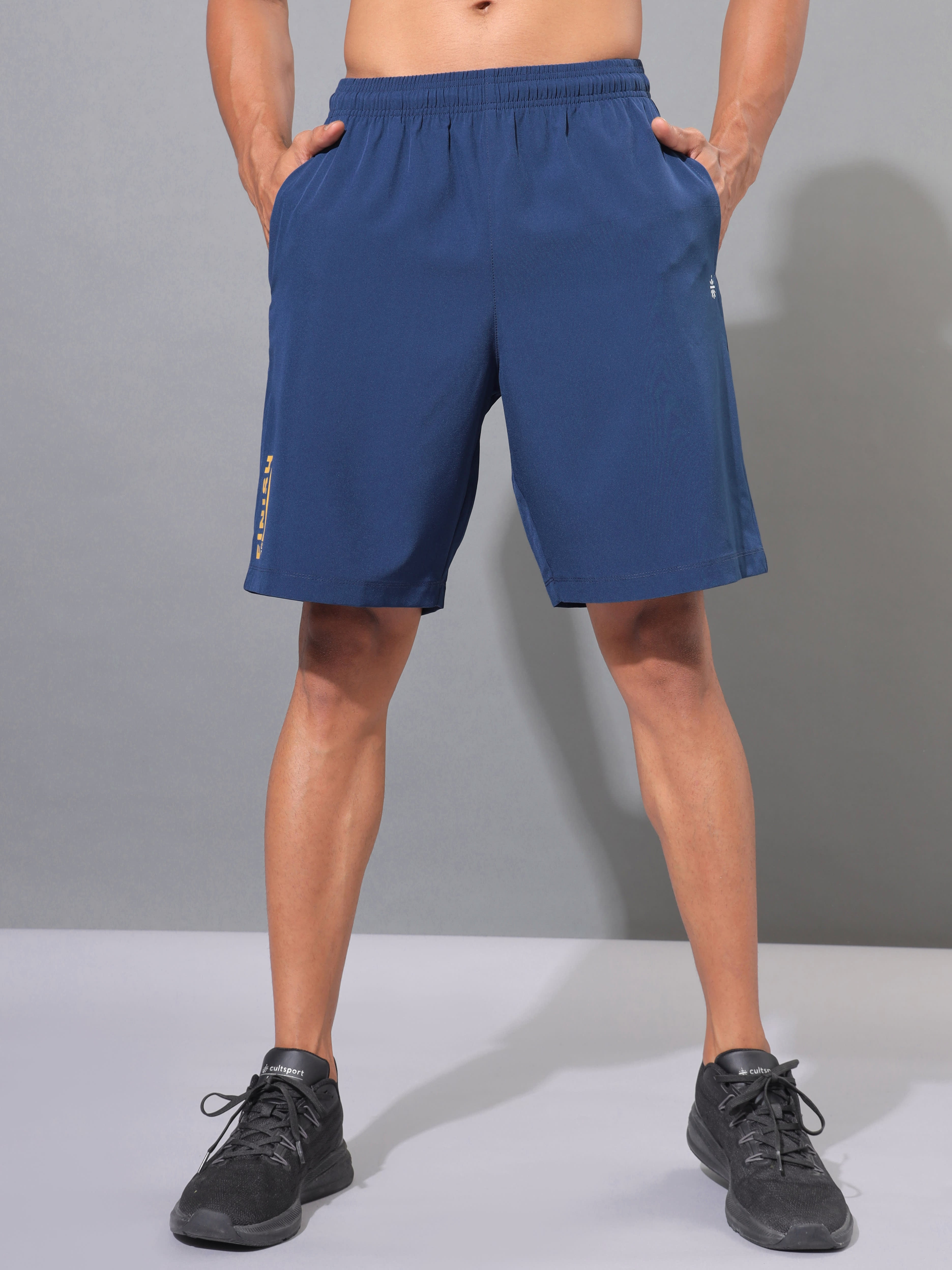 Active Shorts with Neon Graphic