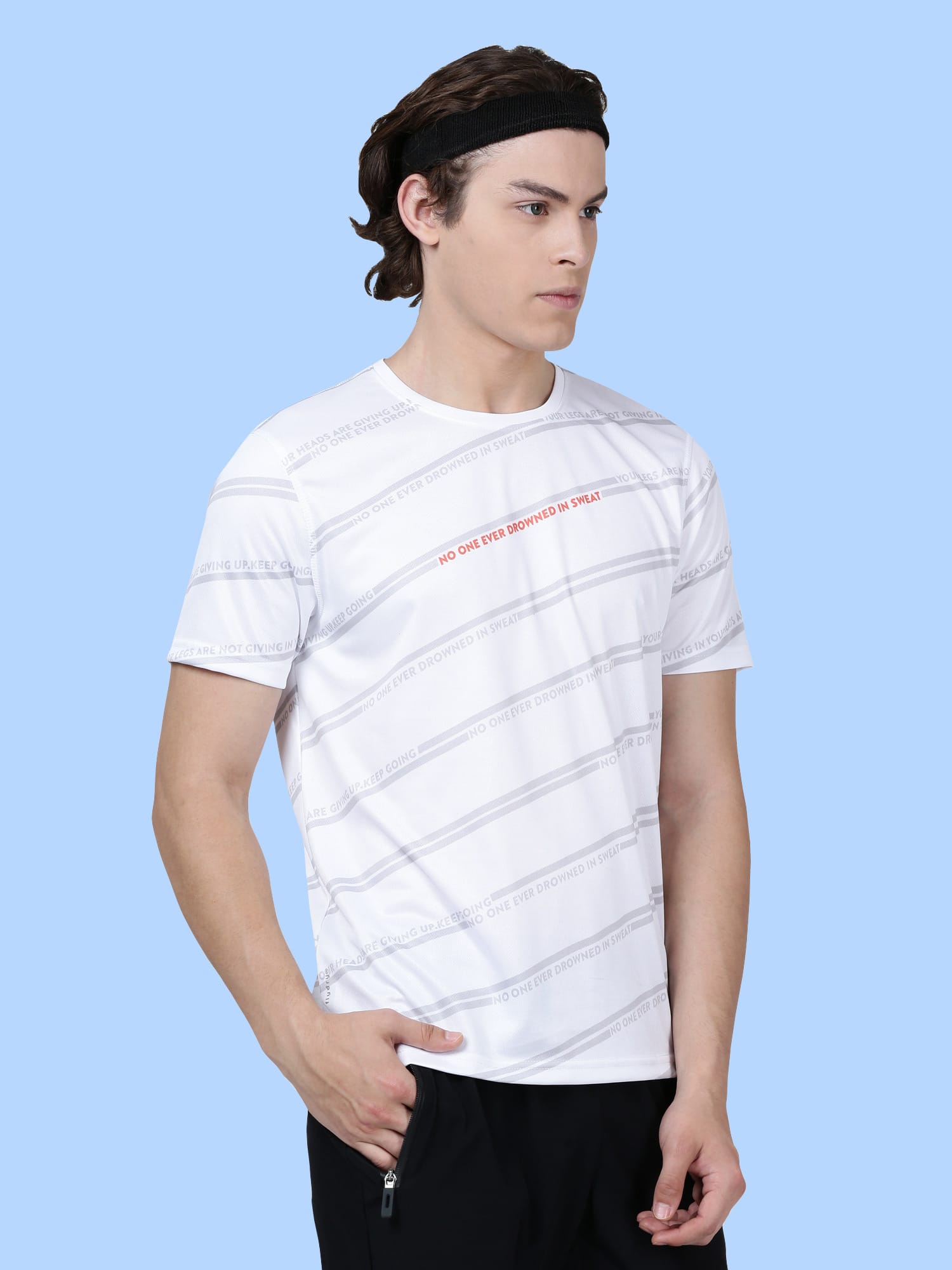 Code Talk White Gym Tee