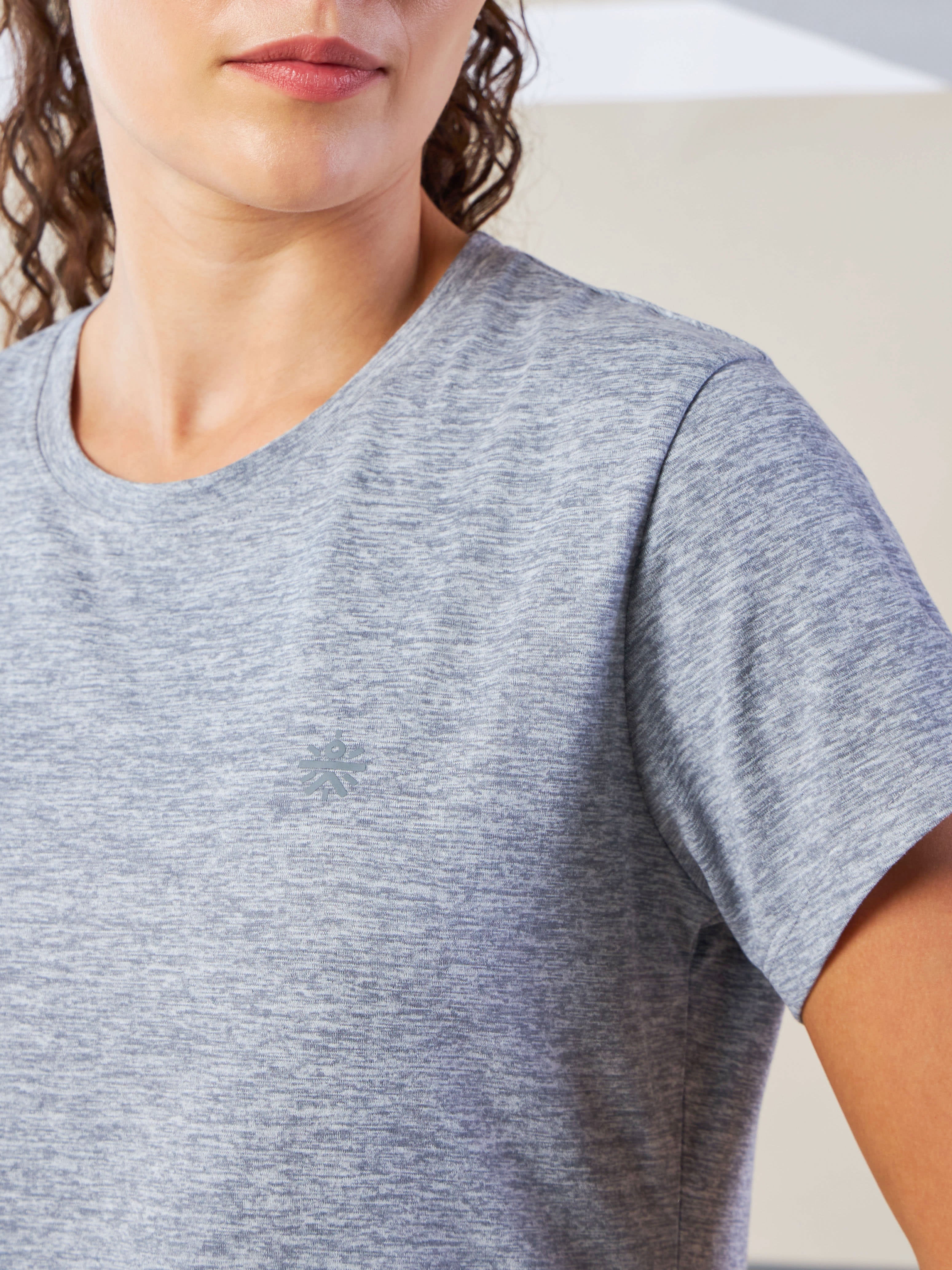 Women's Train All Day Grey Comfortech T-shirt